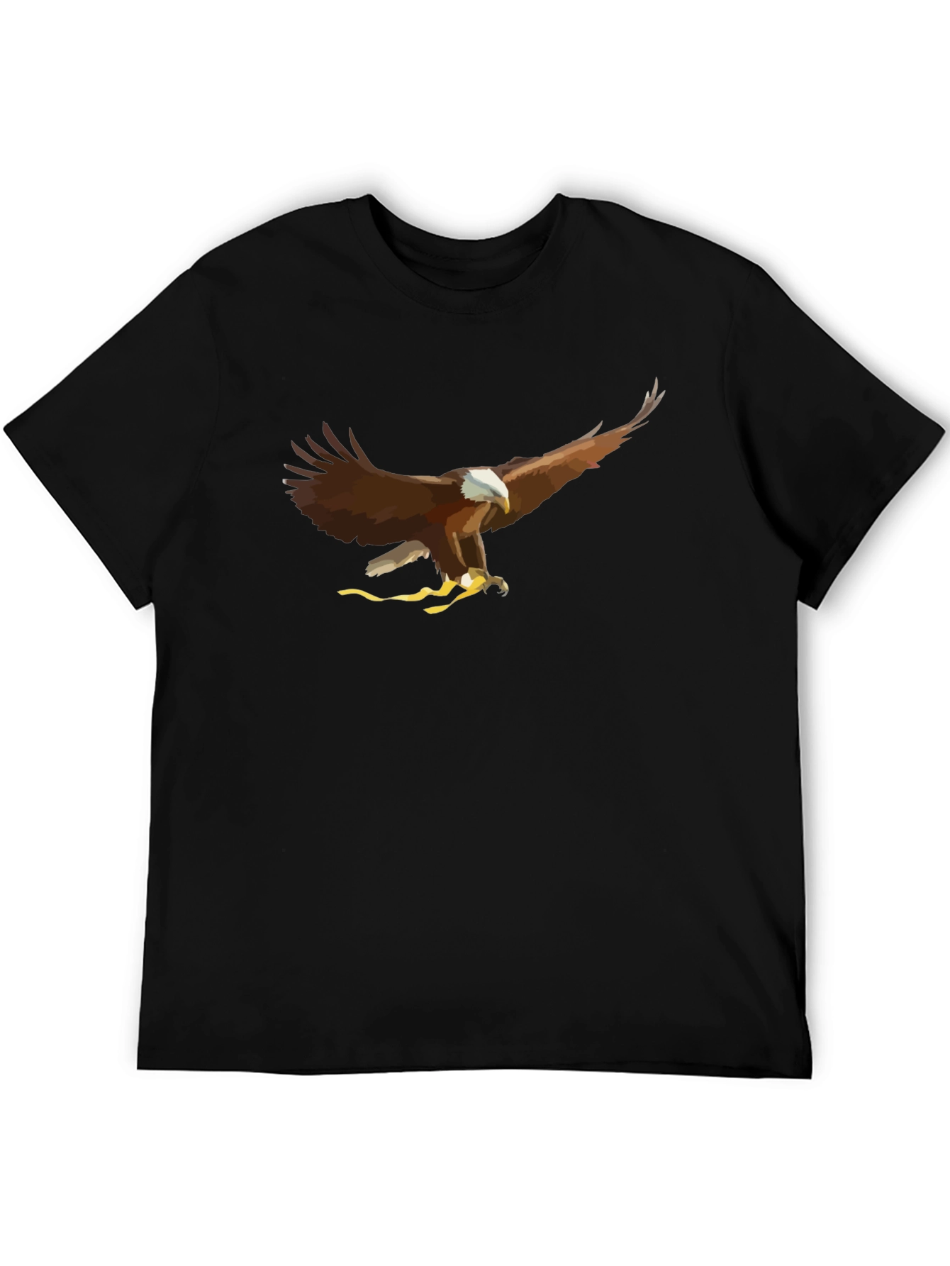 Black Eagle Graphic T-Shirt - Cool Bird of Prey Design view 5