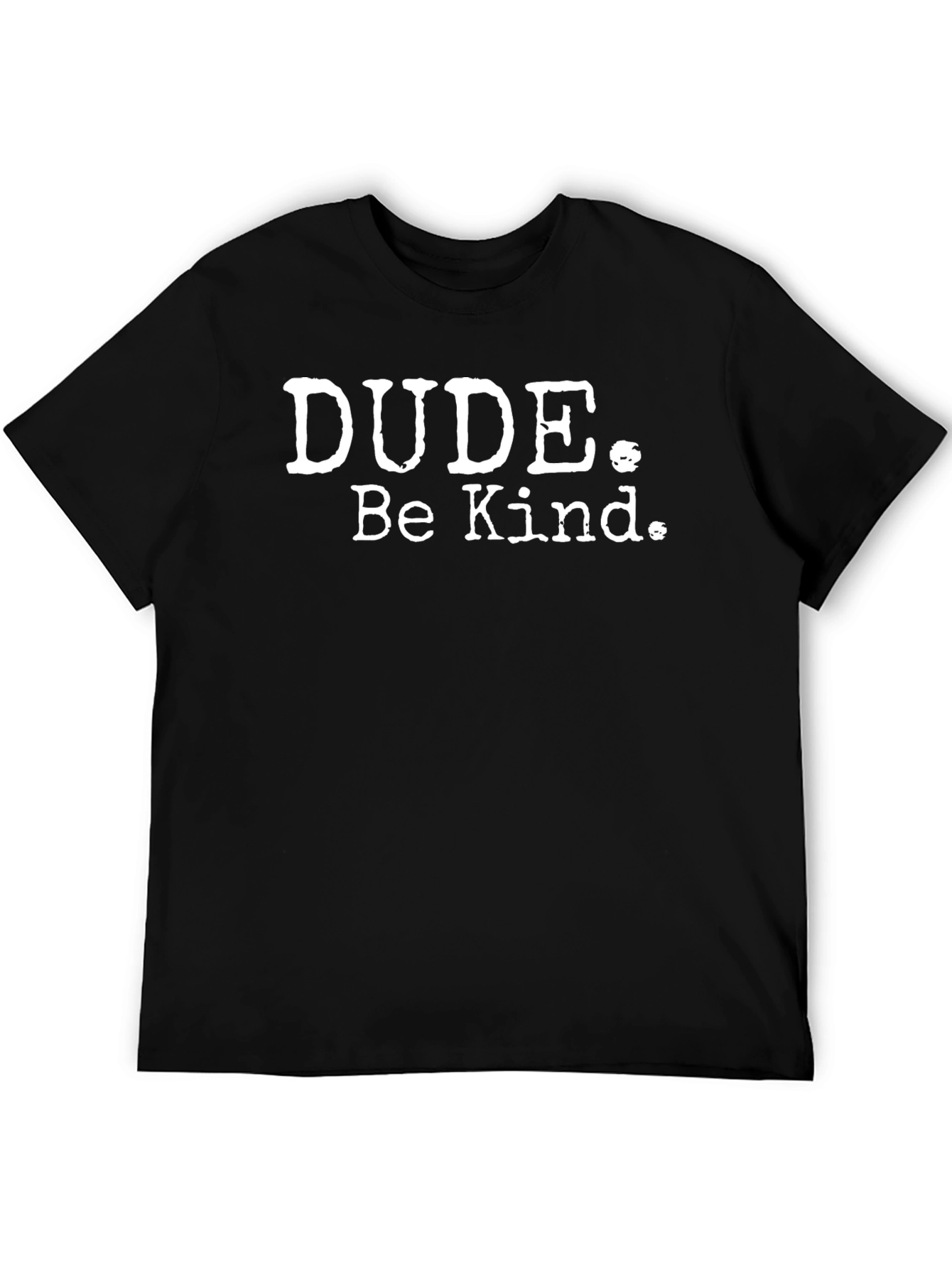 Black Dude Be Kind Graphic Tee - Black Casual T-Shirt view 5