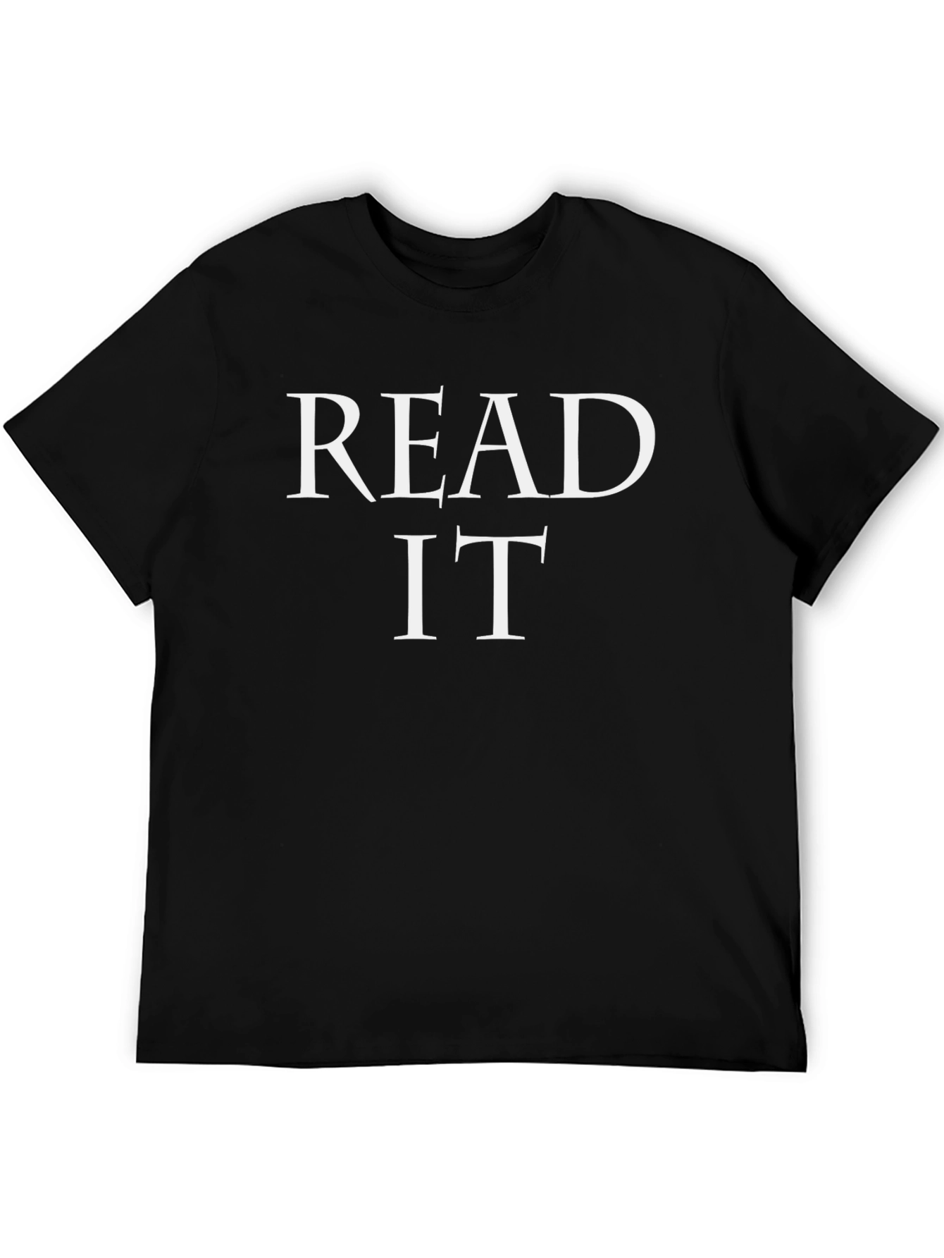 Black Read It T-Shirt - Stylish Novelty Tee view 5