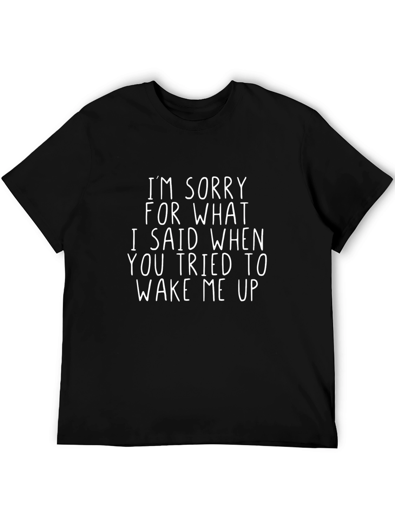 Black Funny "I'm Sorry" Graphic Tee view 5