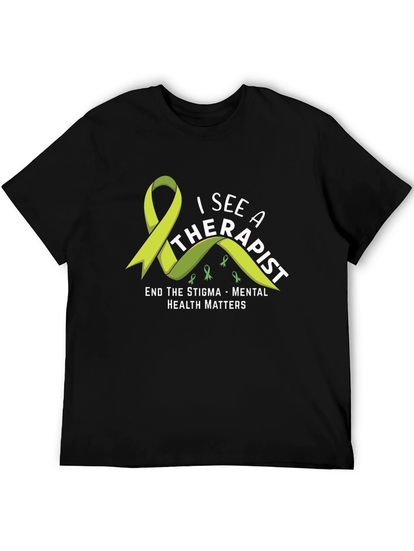 Black Mental Health Matters T-Shirt: See a Therapist view 5