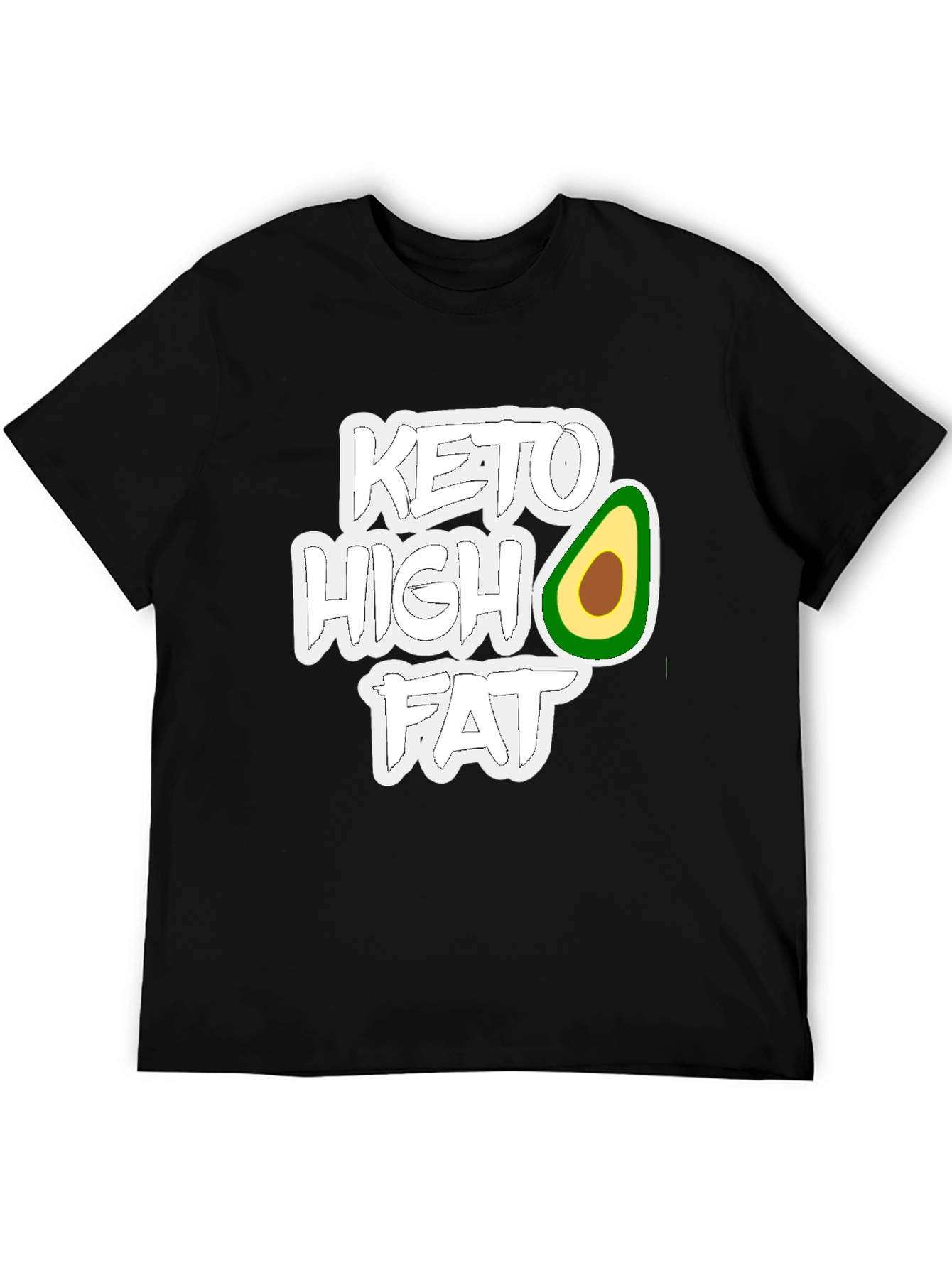 Keto High Fat T-Shirt - Avocado Design - 5