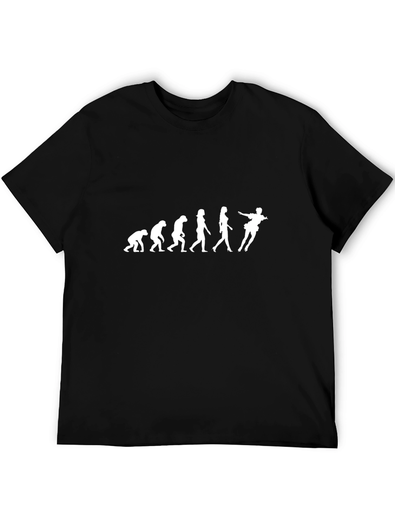 Black Evolution of Dance Funny Black T-Shirt view 5