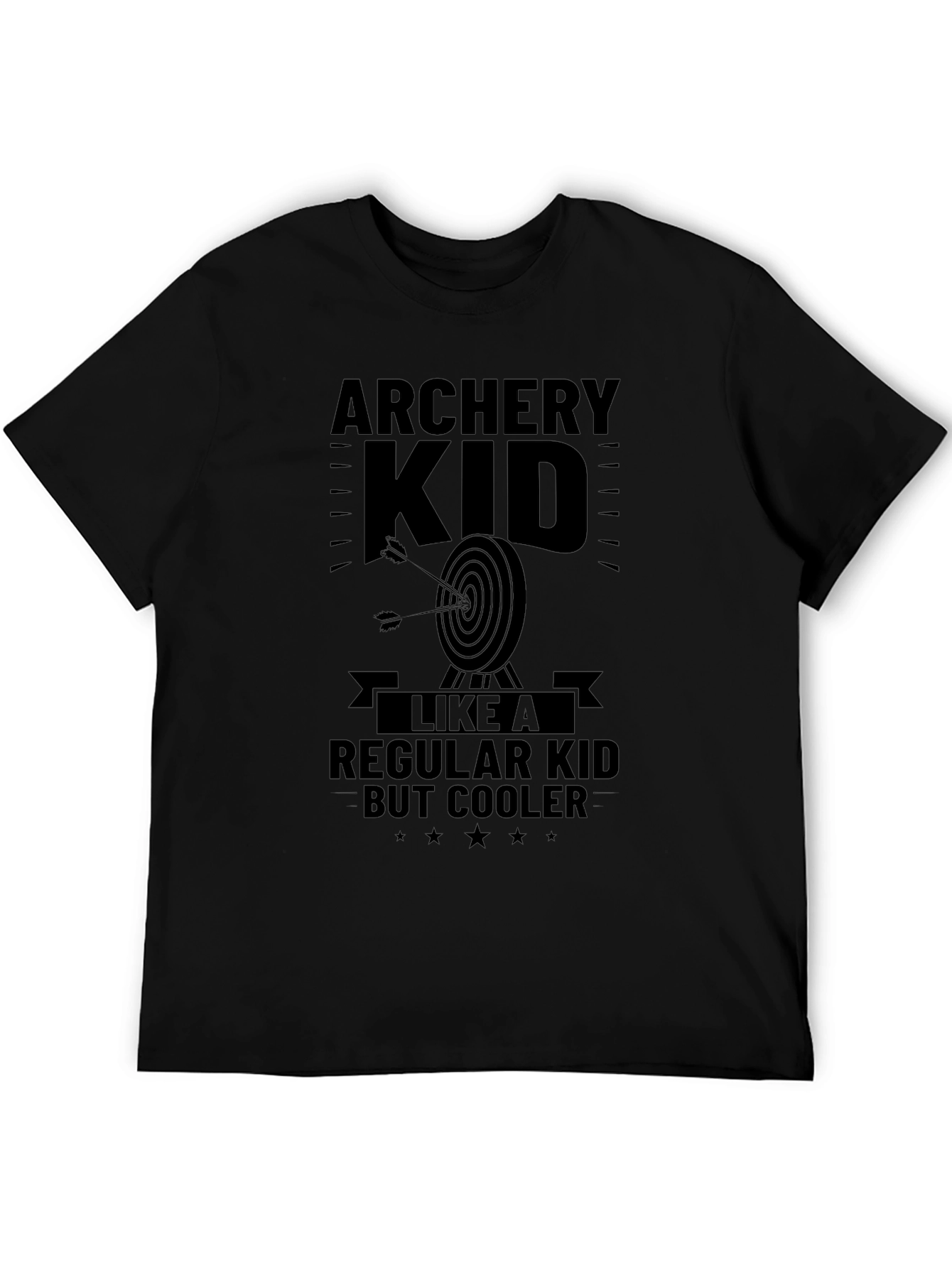 Black Archery Kid T-Shirt - Cooler Than Regular Kids view 5
