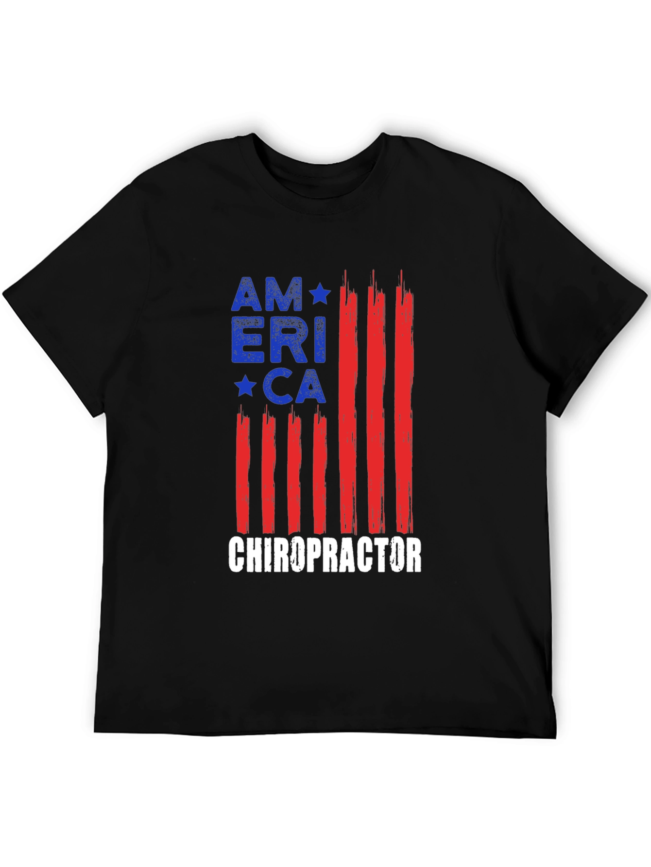 Black Chiropractor America T-Shirt view 5