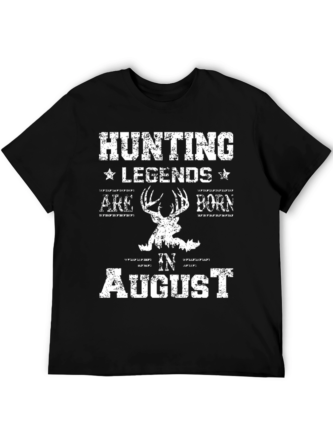 Hunting Legends Born in August T-Shirt - 5