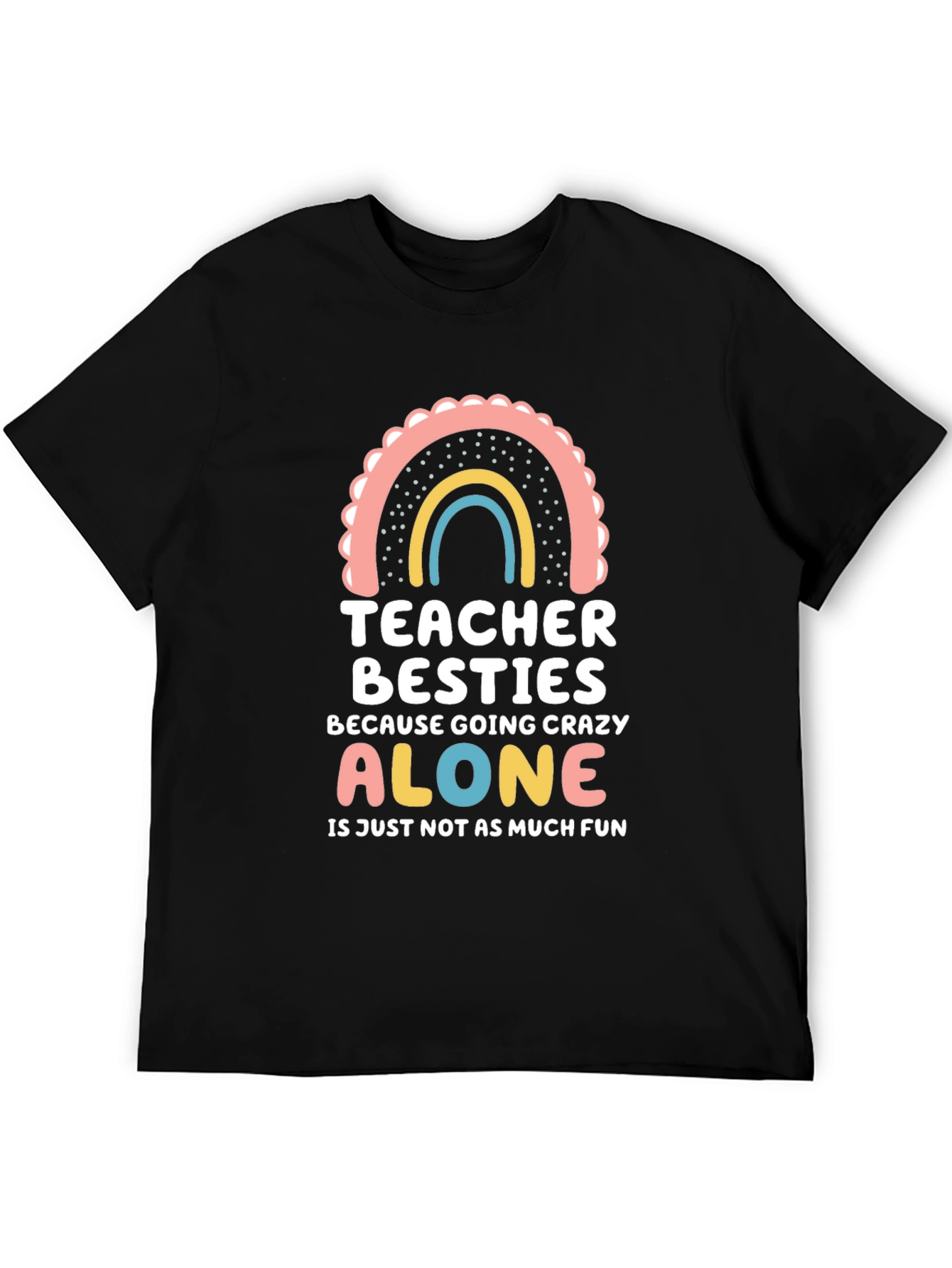 Teacher Besties Graphic T-Shirt - 5