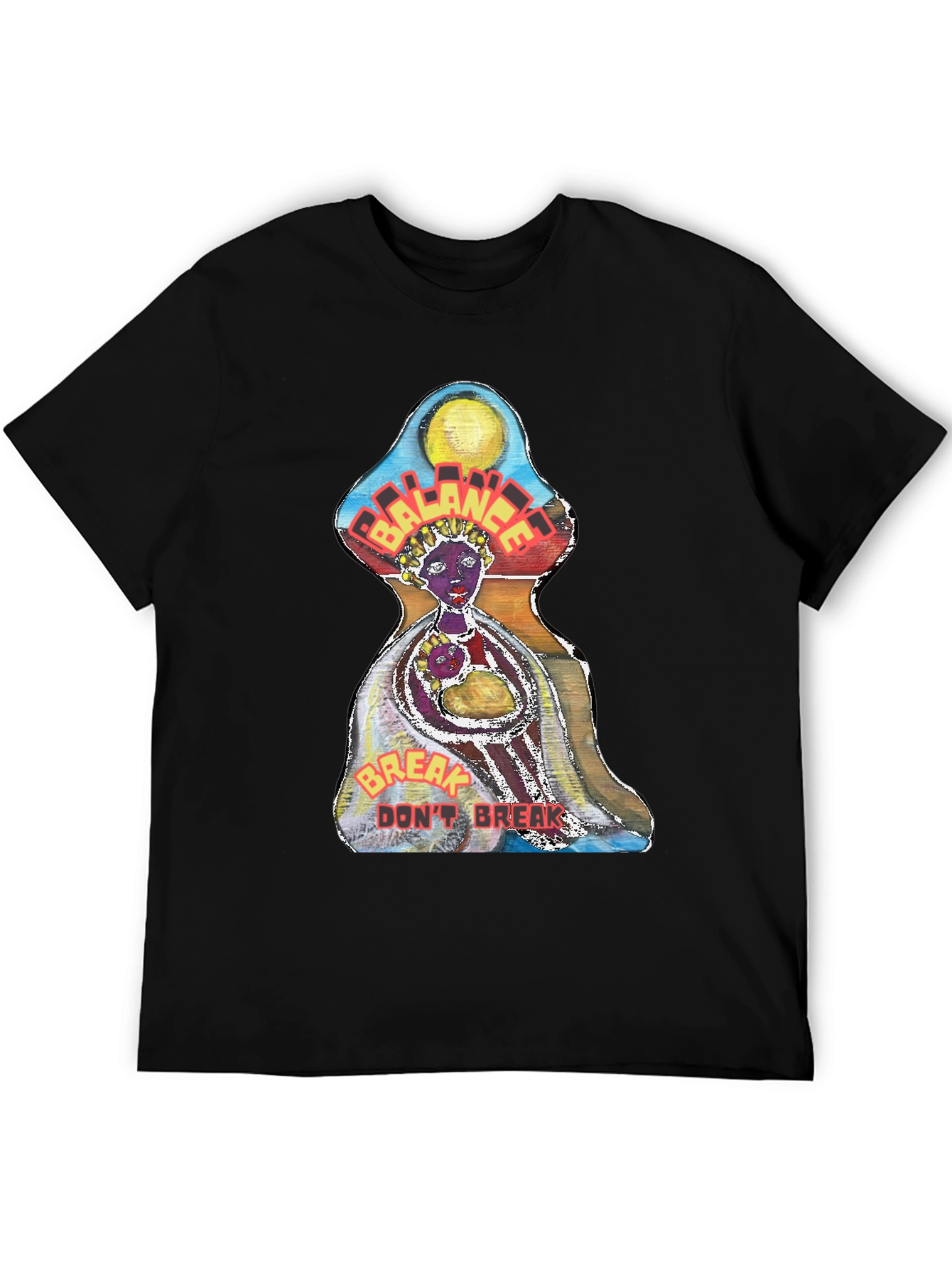 Black Balance Graphic Print Tee view 5