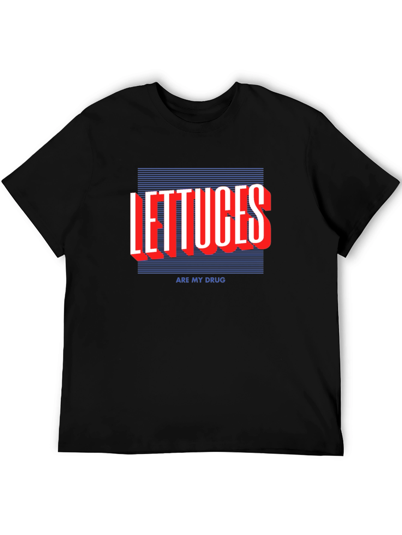 Black Lettuces Are My Drug Graphic T-Shirt view 5
