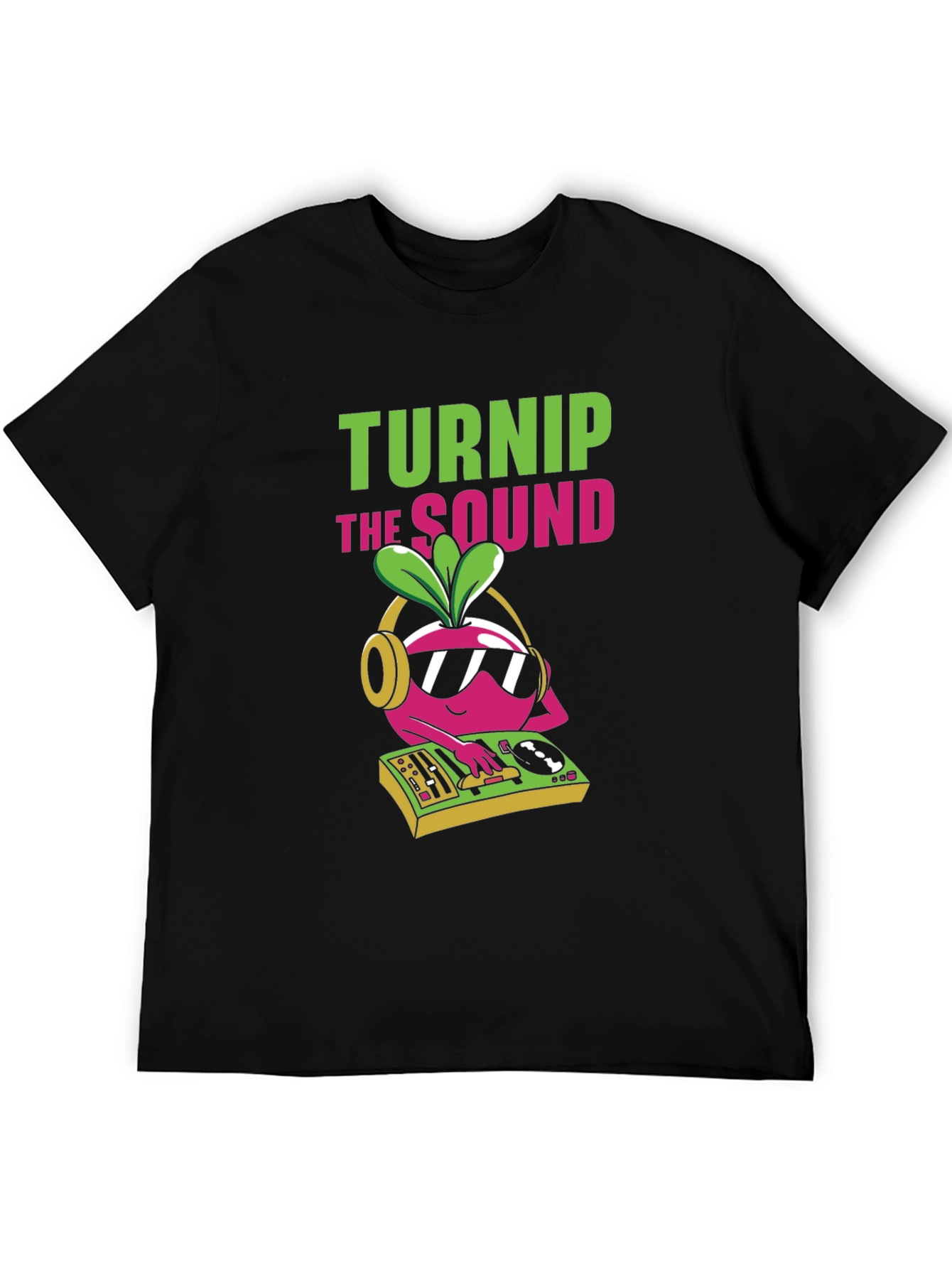 Black Turnip the Sound DJ Graphic T-Shirt view 5
