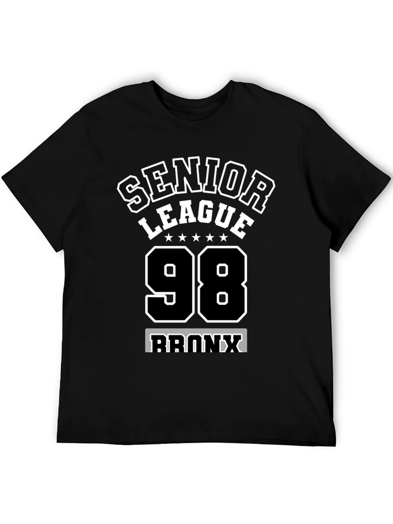 Black Senior League '98 Bronx Black T-Shirt view 5