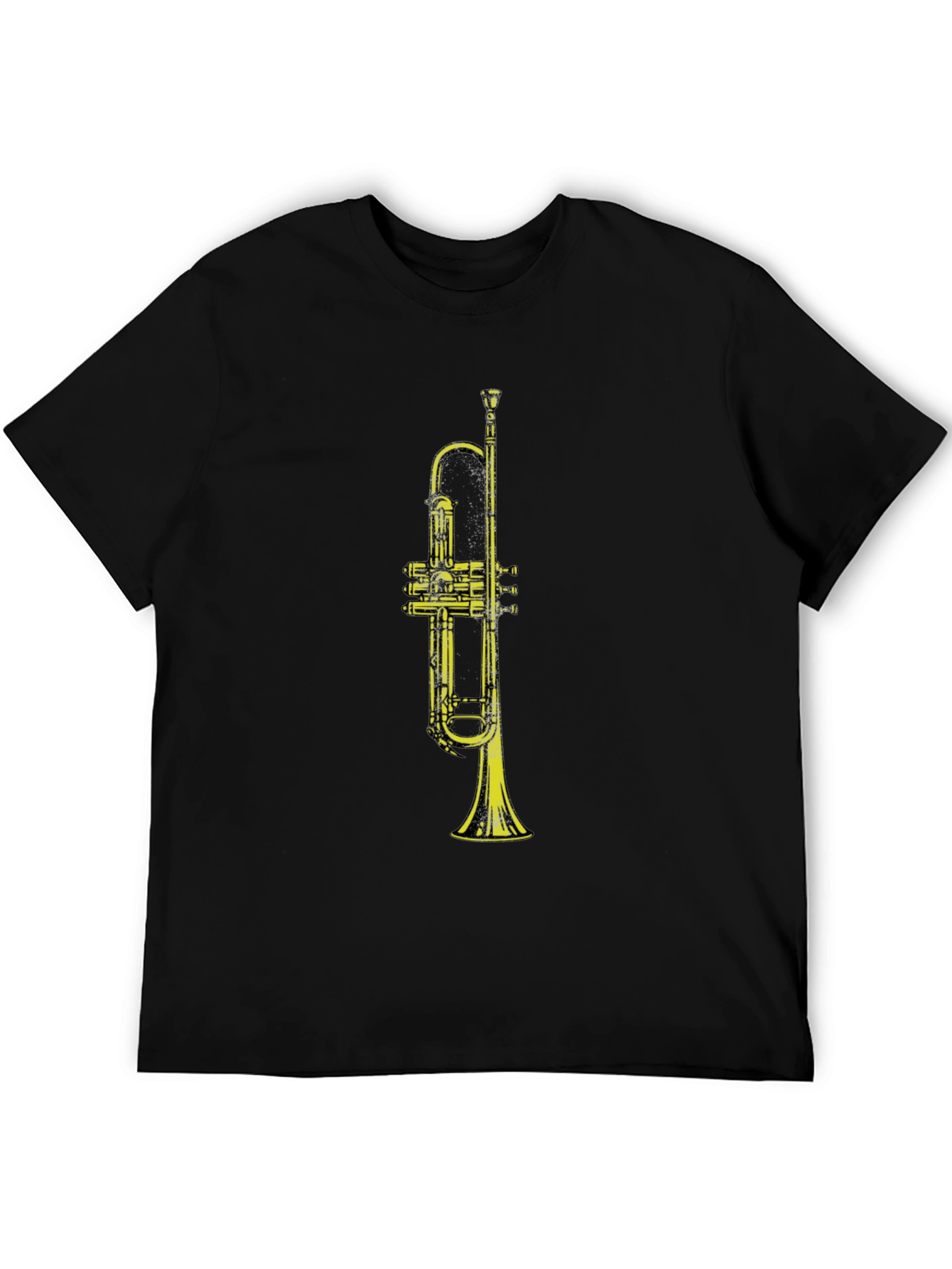 Black Trumpet Graphic Black T-Shirt view 5