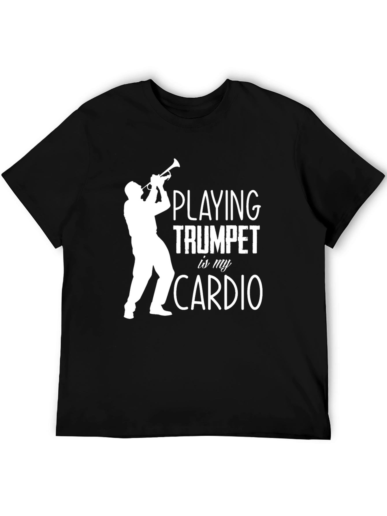 Black Trumpet Player Cardio Graphic Tee view 5