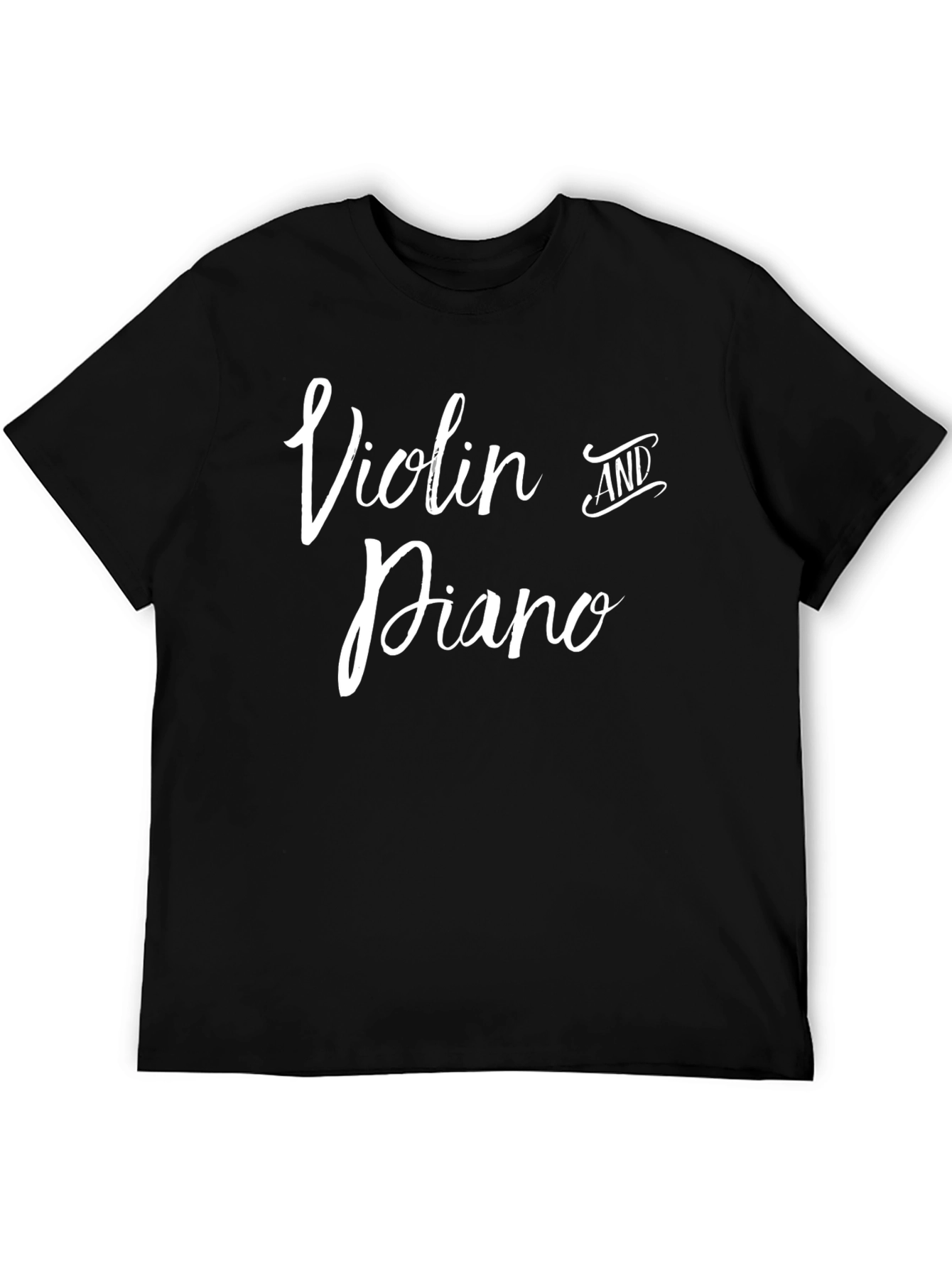 Black Violin and Piano Music Lover Tee view 5