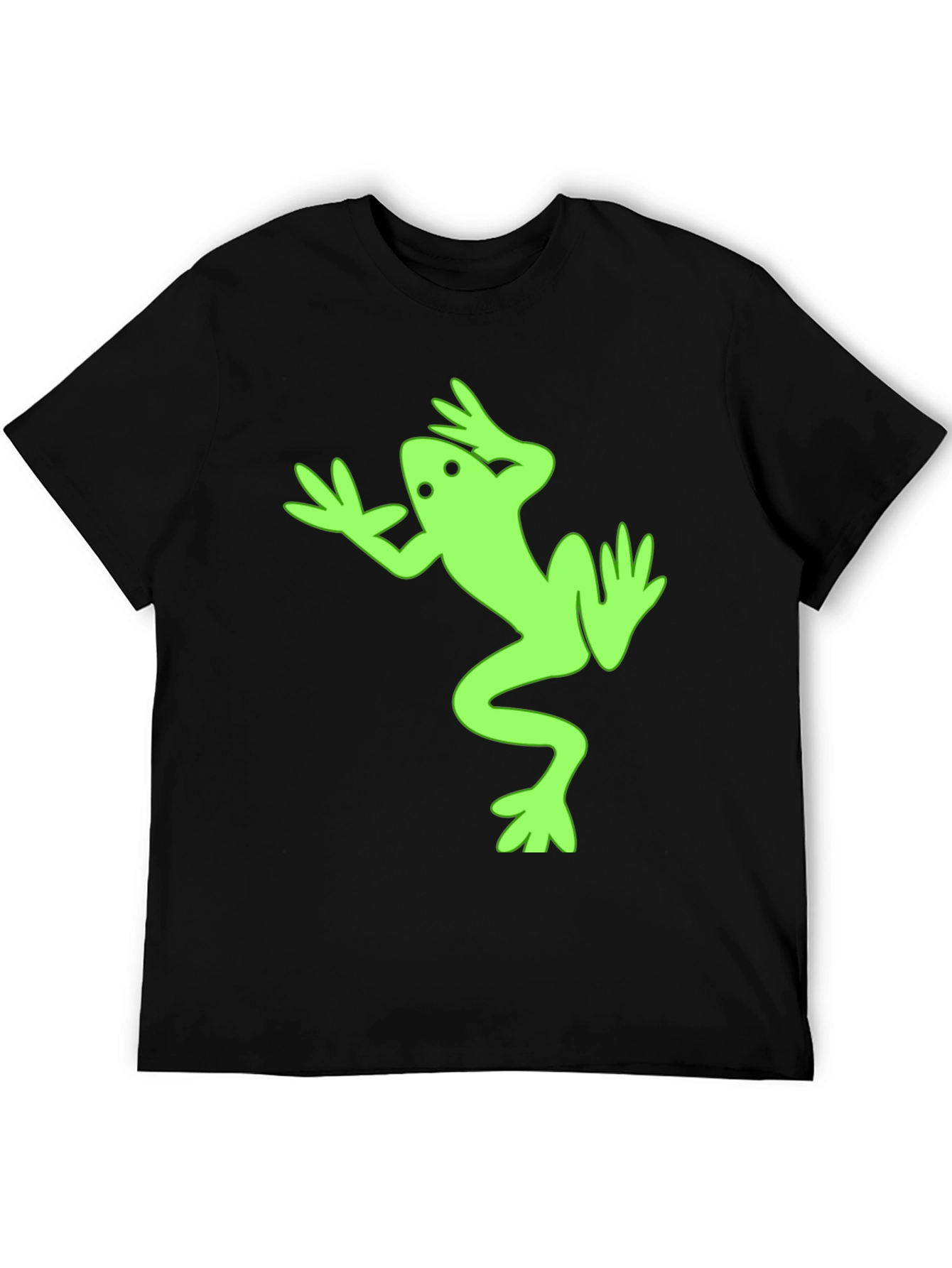 Black Frog Graphic Tee - Fun & Unique Black T-Shirt view 5