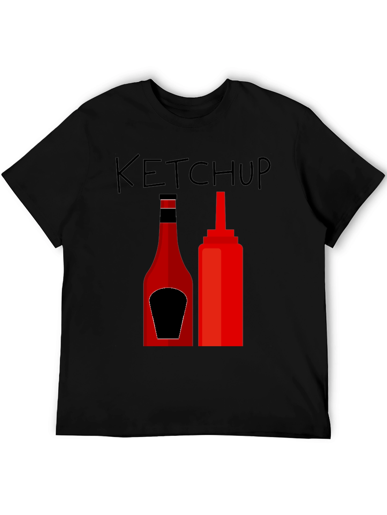 Black Ketchup Graphic Tee - Funny Foodie T-Shirt view 5