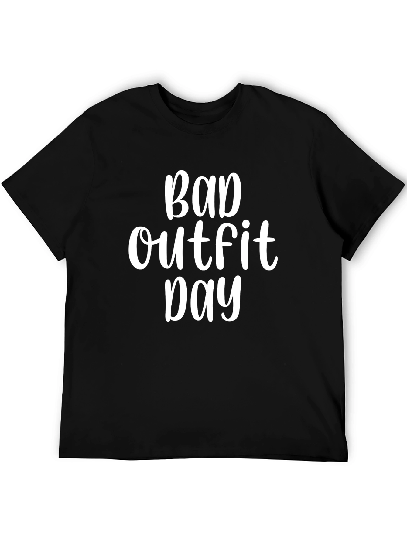 Black Bad Outfit Day Graphic Tee - Unisex Casual T-Shirt view 5