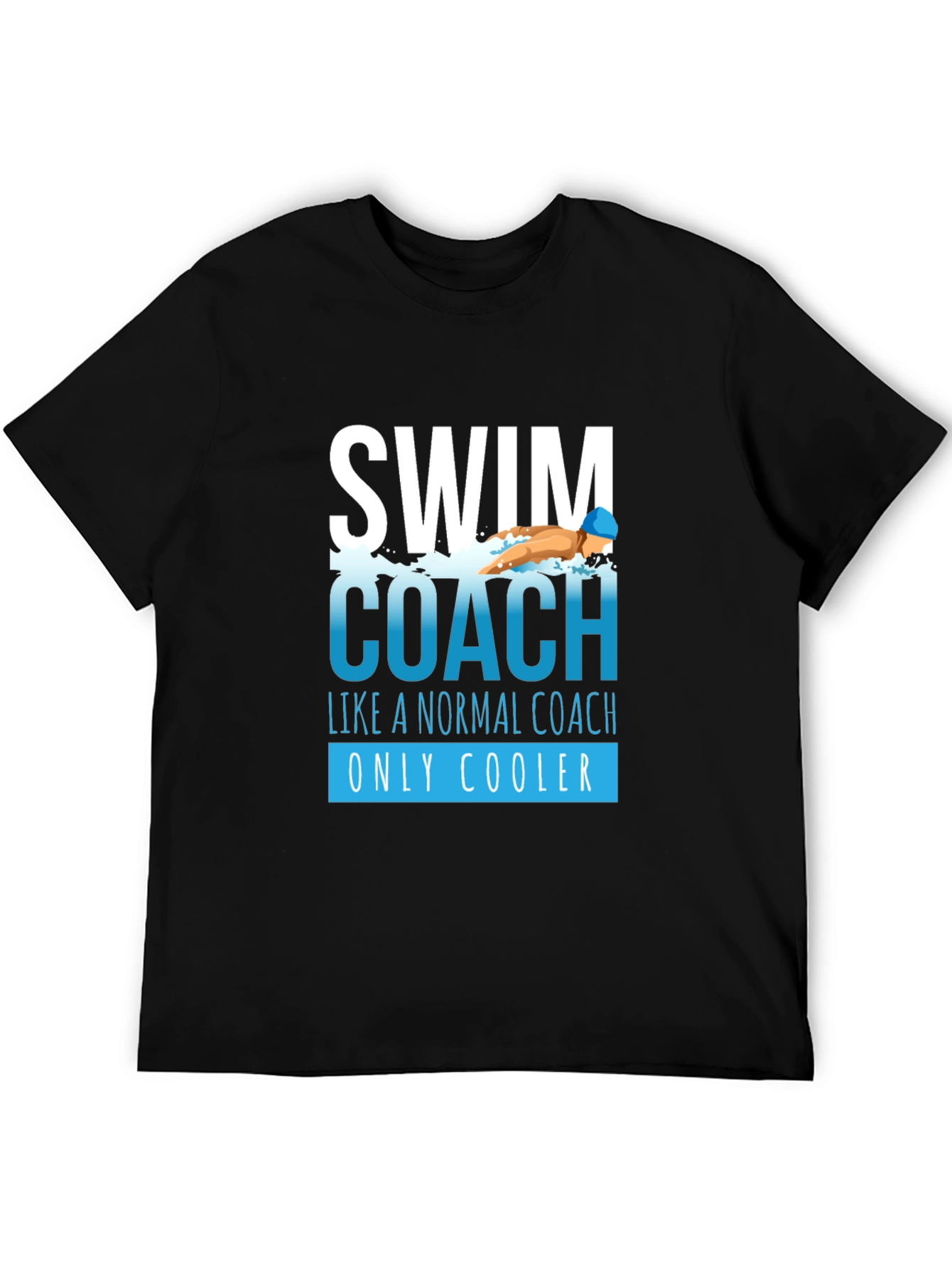 Swim Coach Graphic T-Shirt - Cool Coaching Apparel - 5