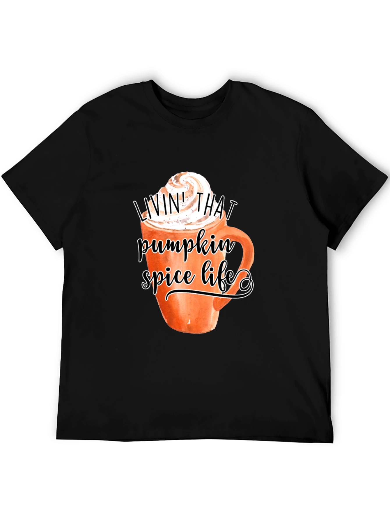 Black Pumpkin Spice Life T-Shirt view 5