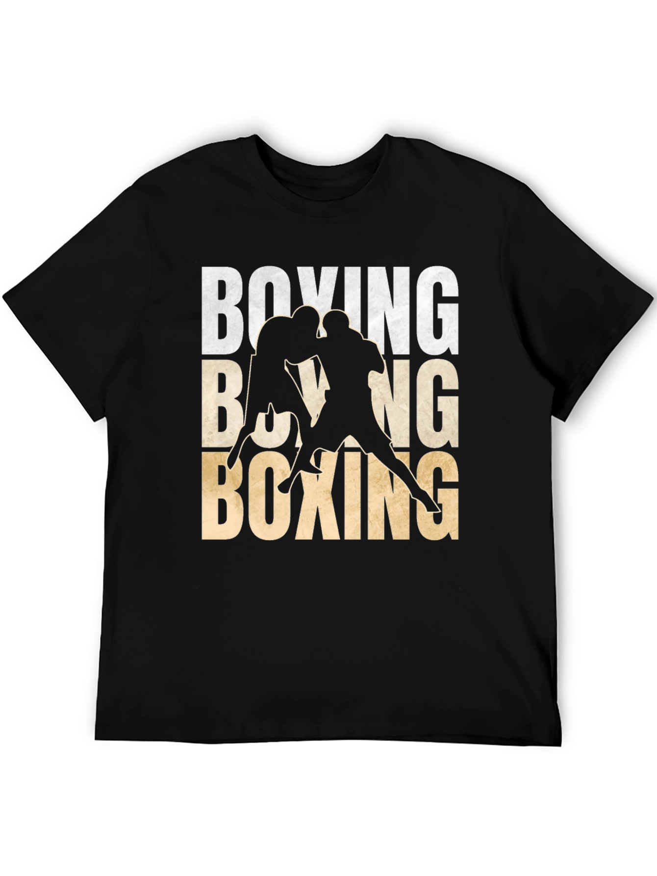 Black Boxing Graphic Tee | Stylish Mens Boxing T-Shirt view 5