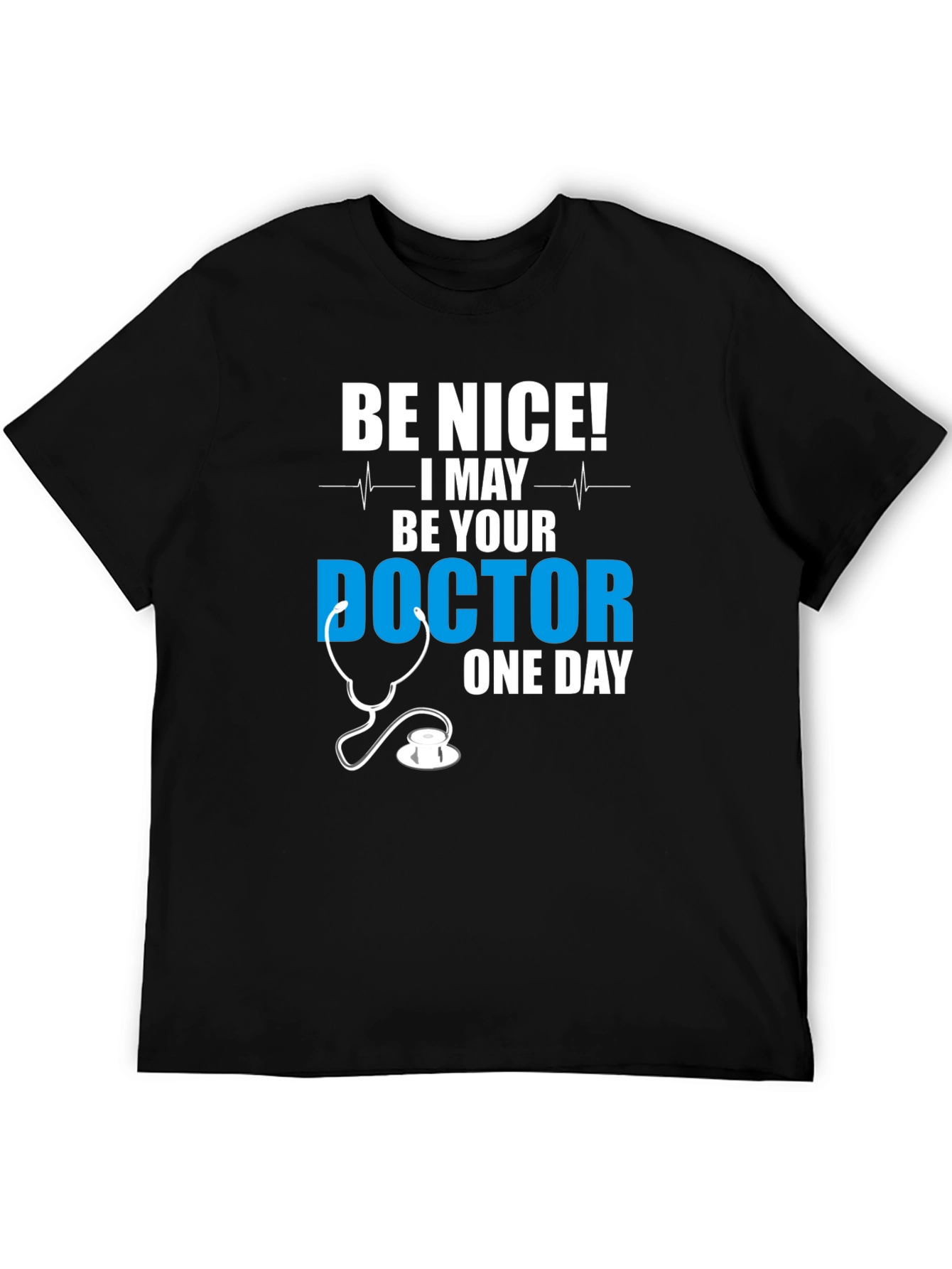 Black Be Nice Doctor T-Shirt view 5