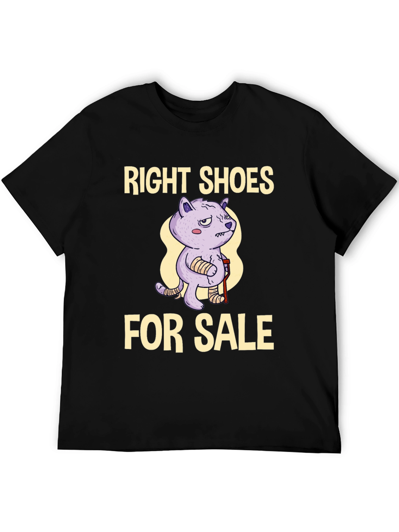 Black Right Shoes For Sale Funny T-Shirt view 5