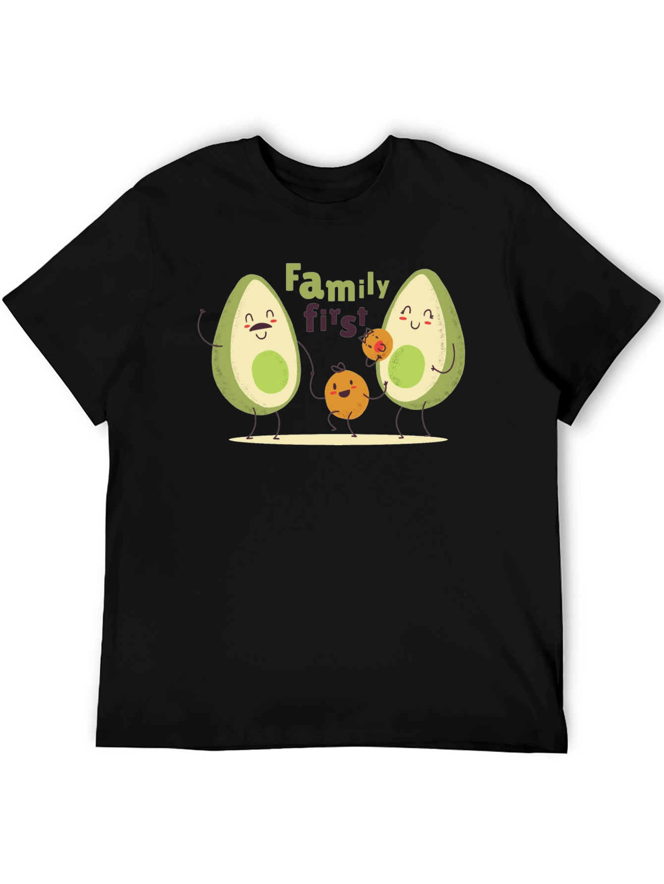 Black Family First Avocado T-Shirt view 5