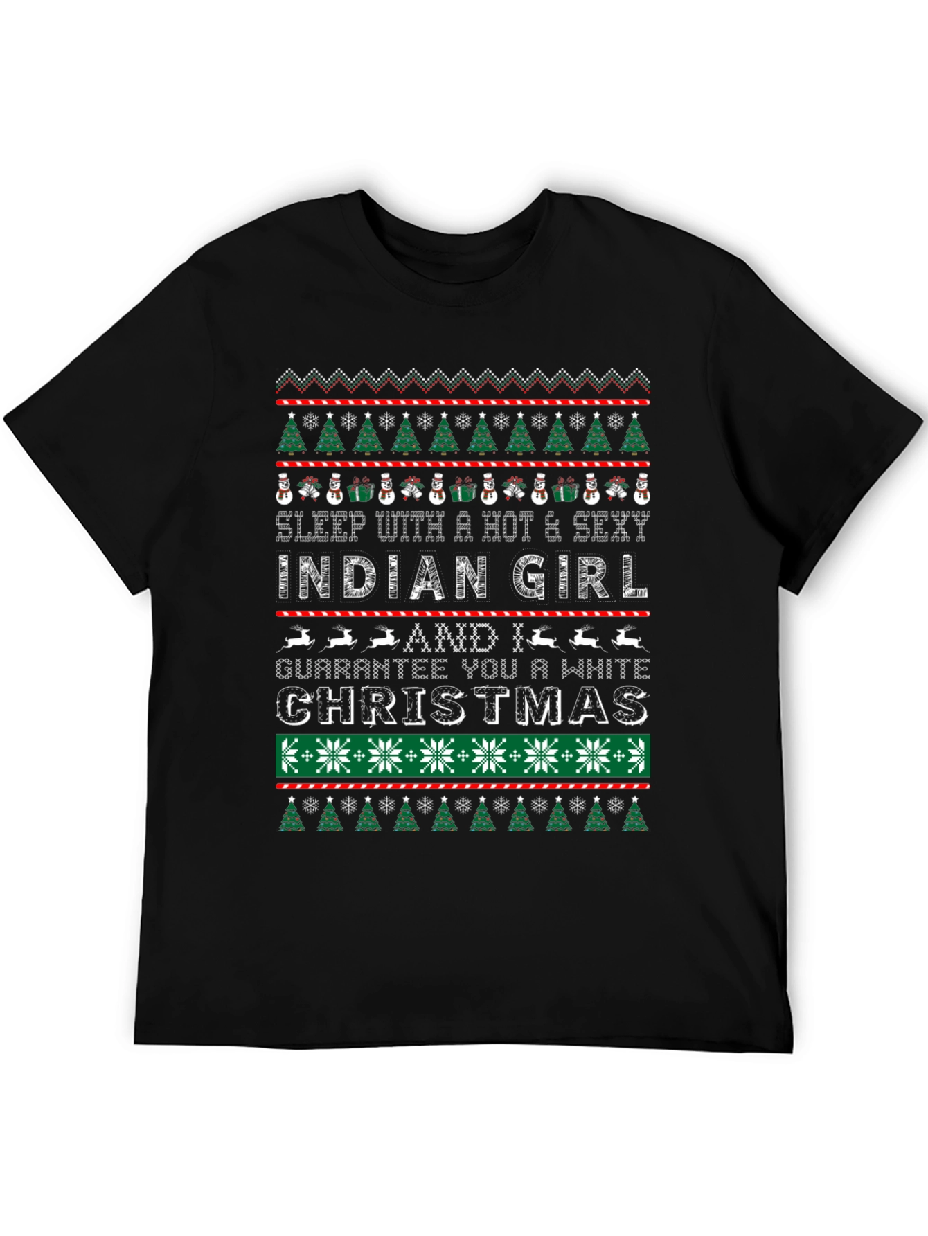 Hot & Sexy Indian Girl Ugly Christmas Sweater T-Shirt - 5