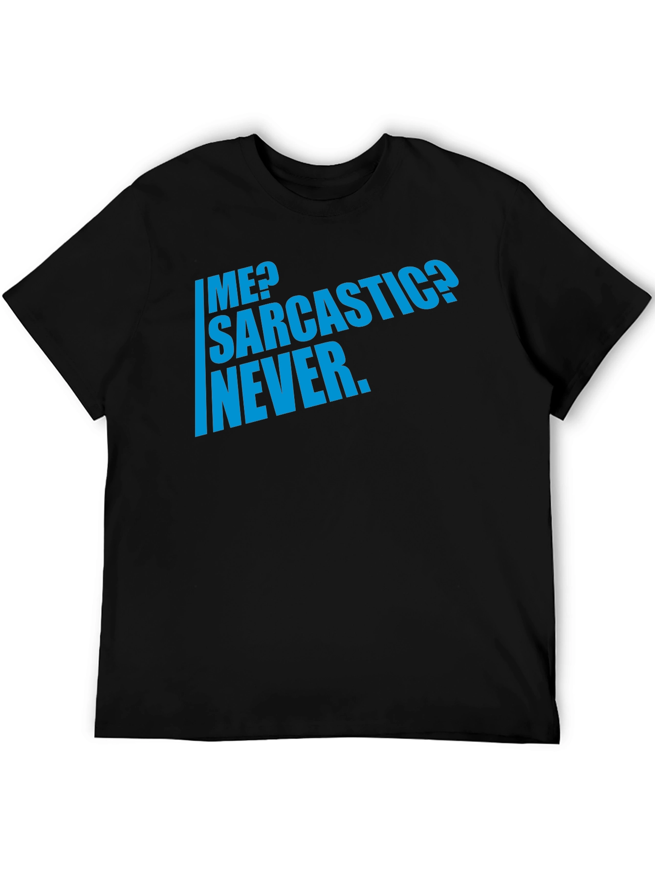 Black Sarcastic Humor T-Shirt - Men's Funny Graphic Tee view 5