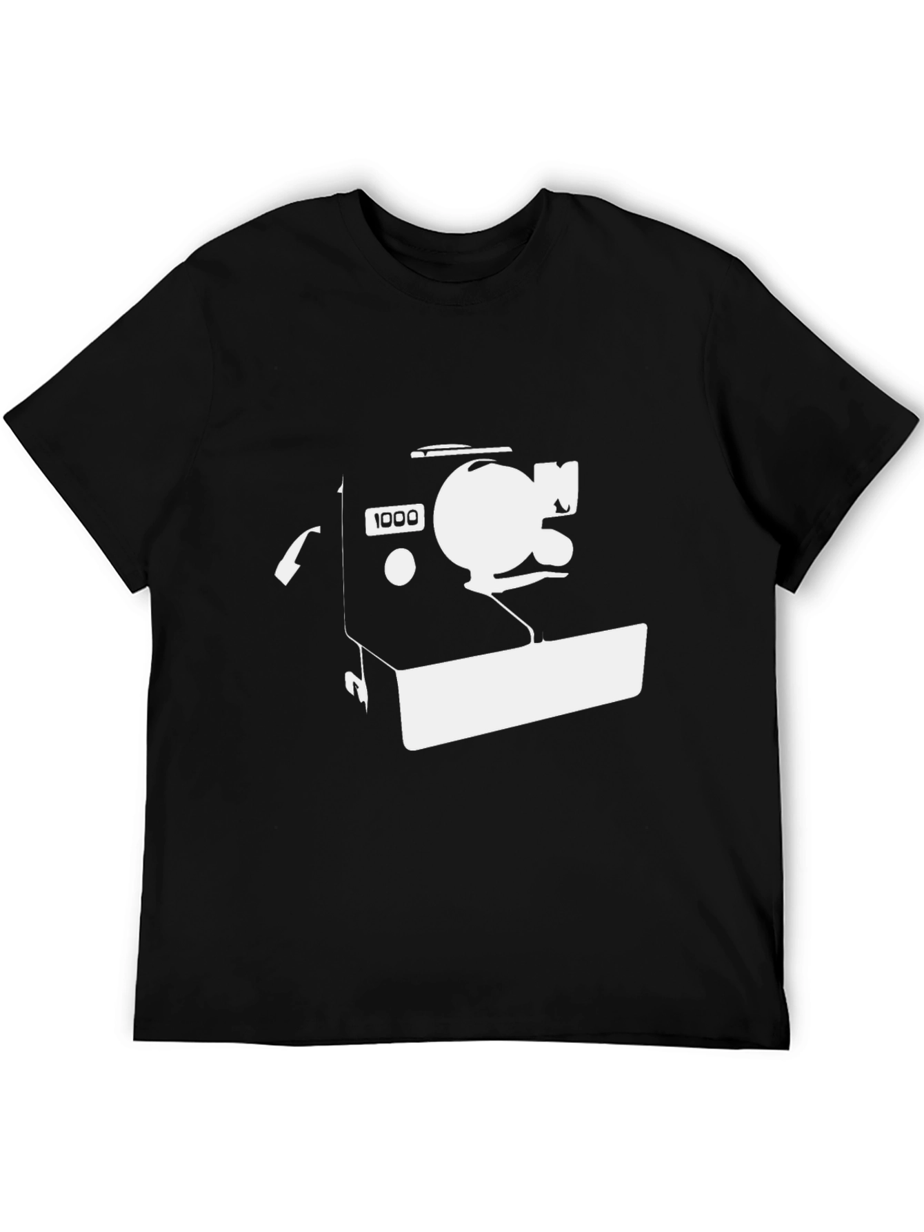 Black Vintage Camera Graphic Tee - Black view 5