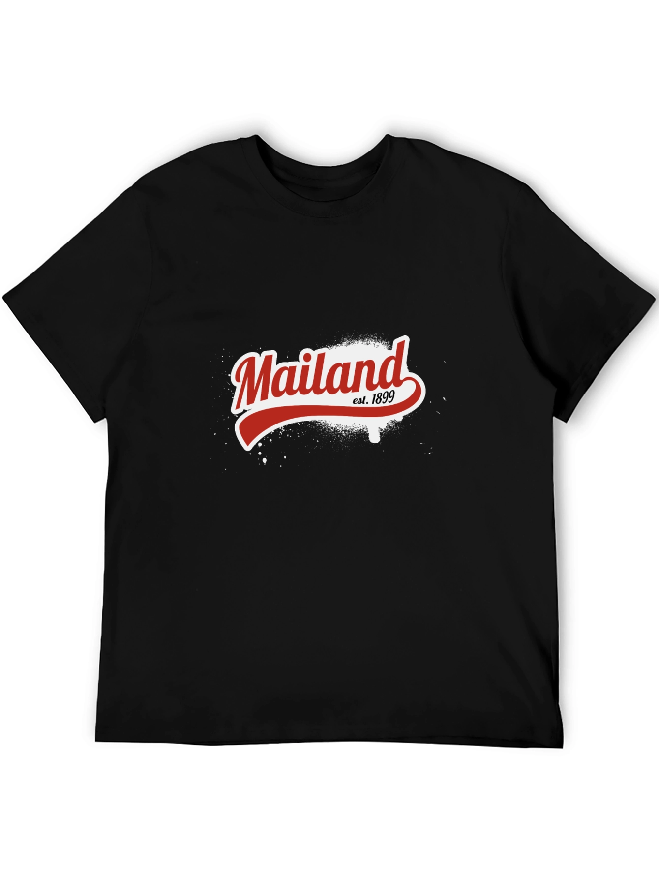 Black Mailand Est. 1899 Graphic T-Shirt view 5