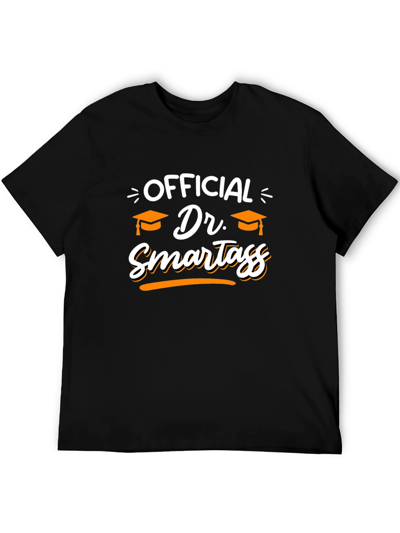 Black Dr. Smartass Graduation T-Shirt - Funny College Tee view 5