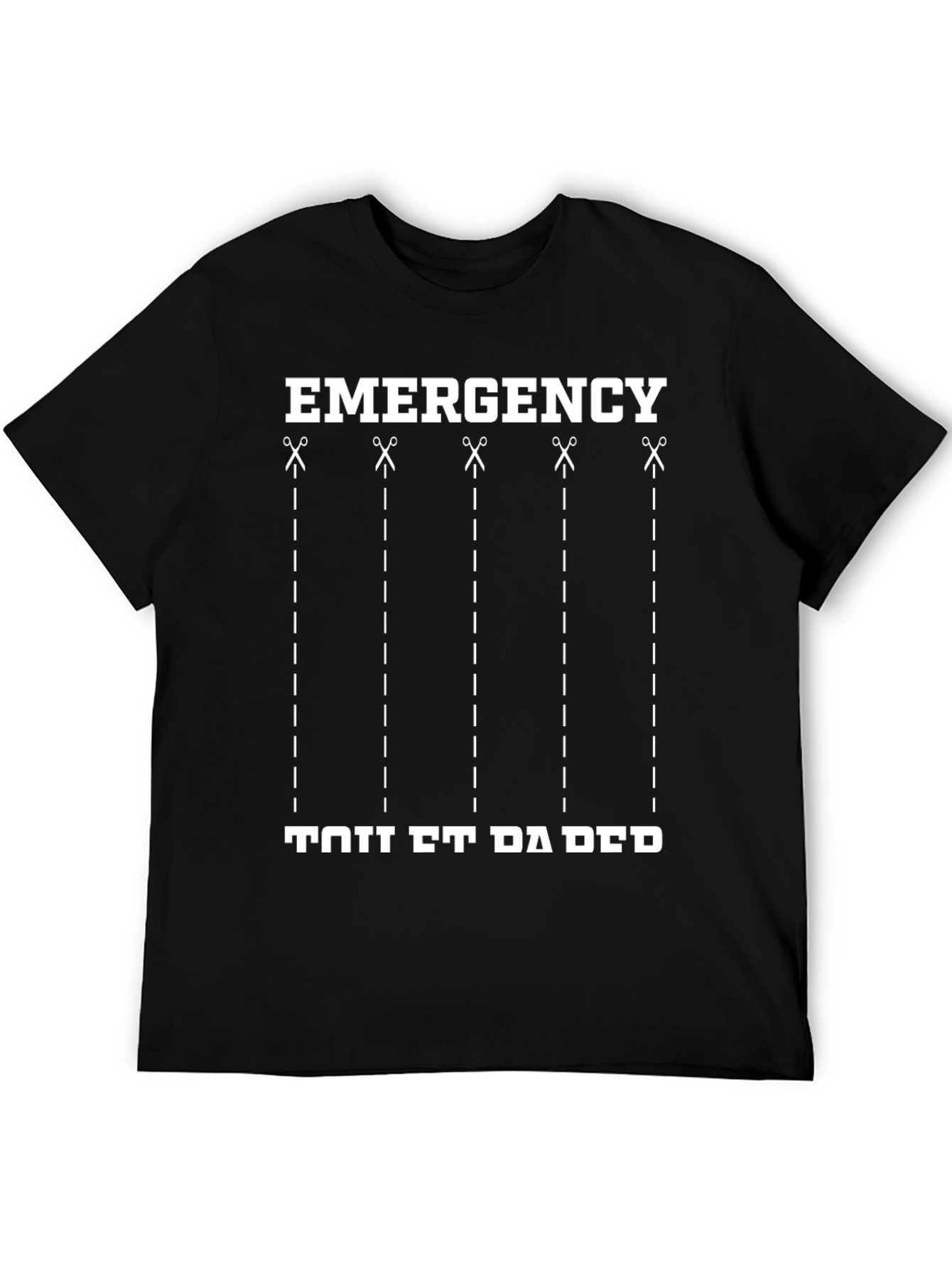 Black Emergency Dad Jokes T-Shirt - Funny Father's Day Tee view 5