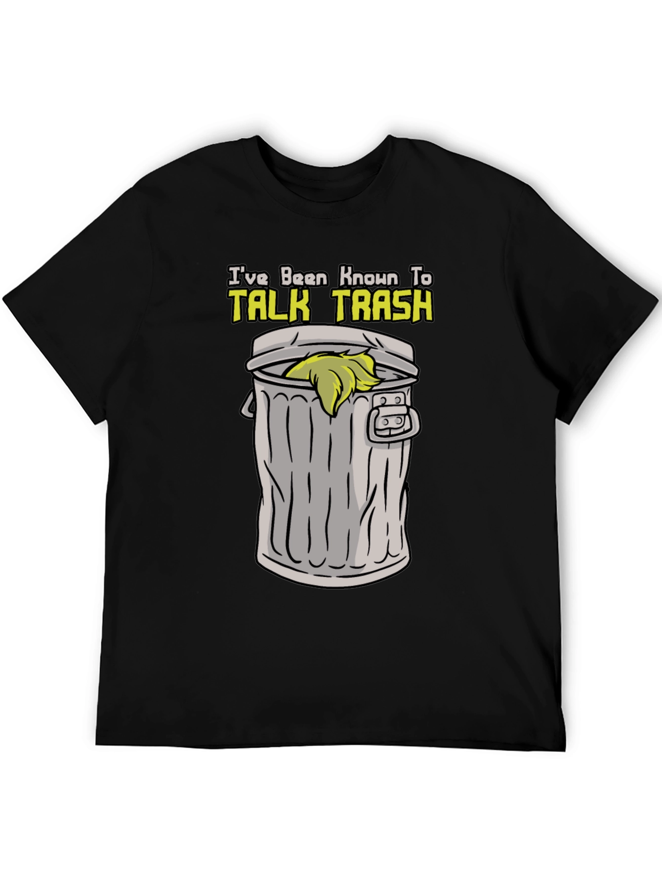 Black Talk Trash T-Shirt - Funny Sarcastic Tee view 5