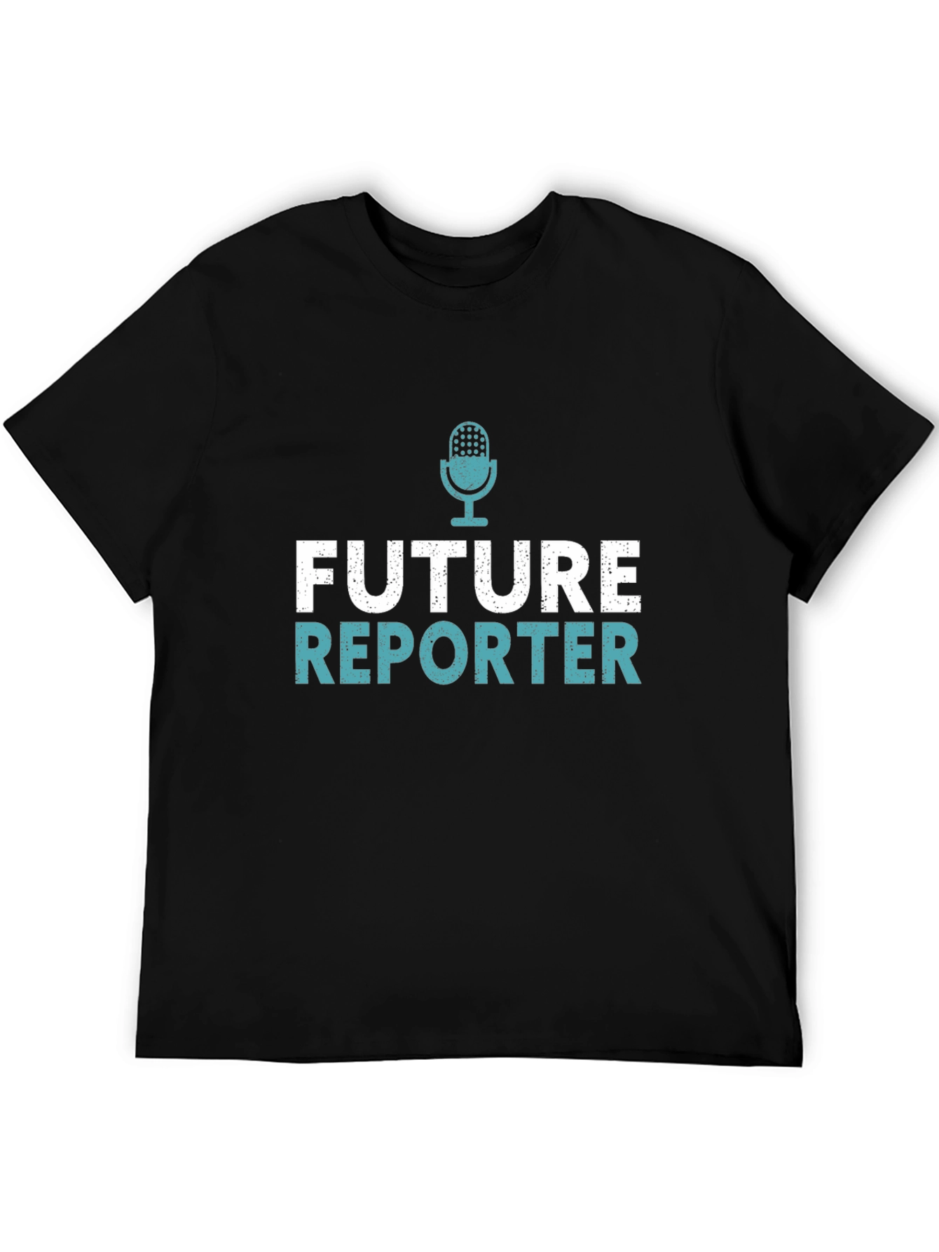 Black Future Reporter Graphic Tee - Black Cotton T-Shirt view 5