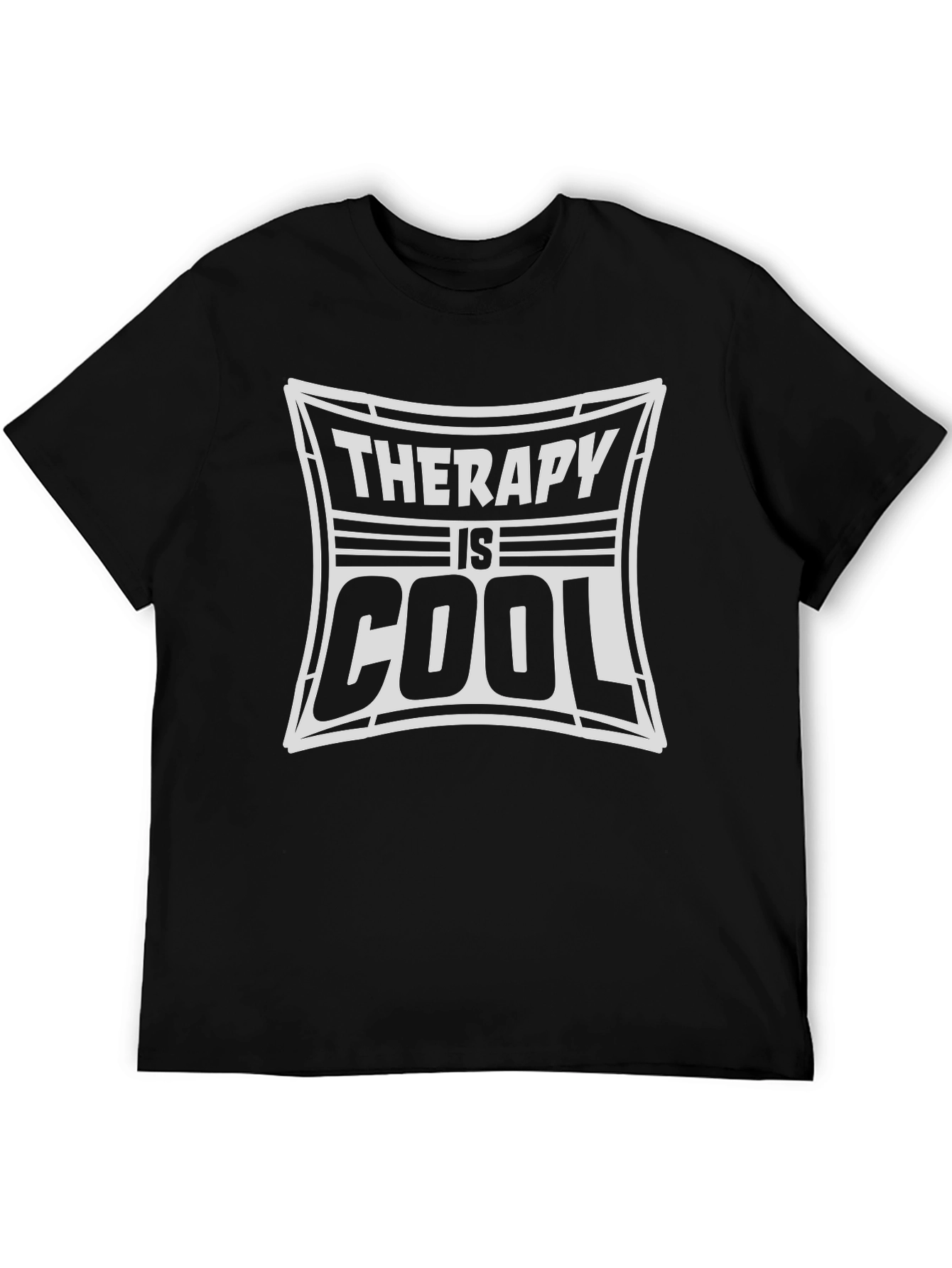 Black Therapy Is Cool Graphic Tee - Comfort Fit view 5