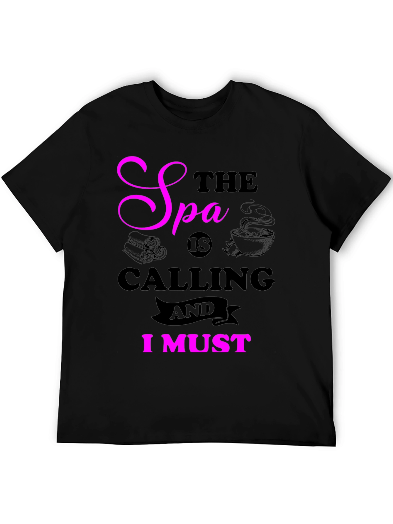 Black Spa Calling T-Shirt view 5