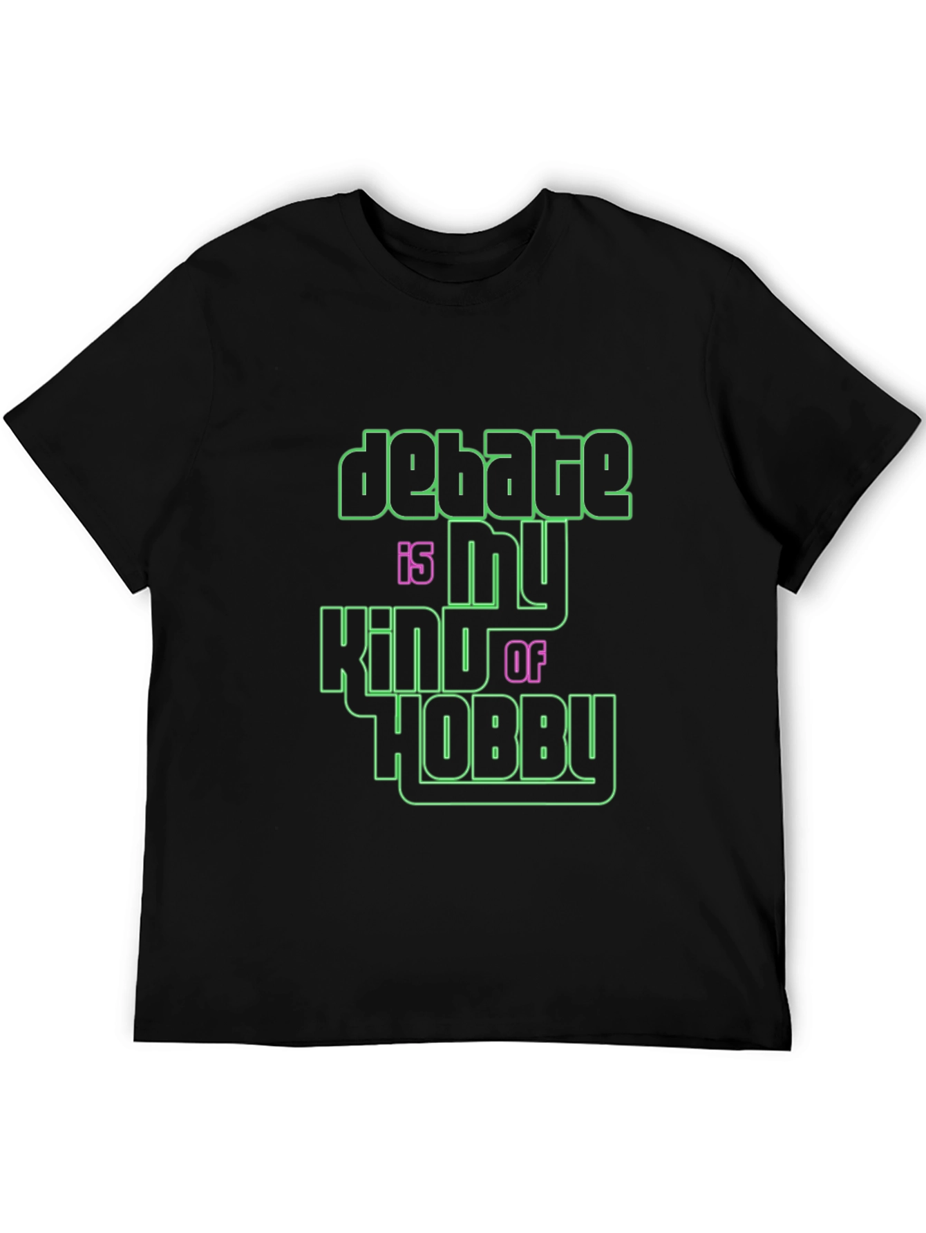 Black Debate Hobby Graphic Tee - Bold Style view 5