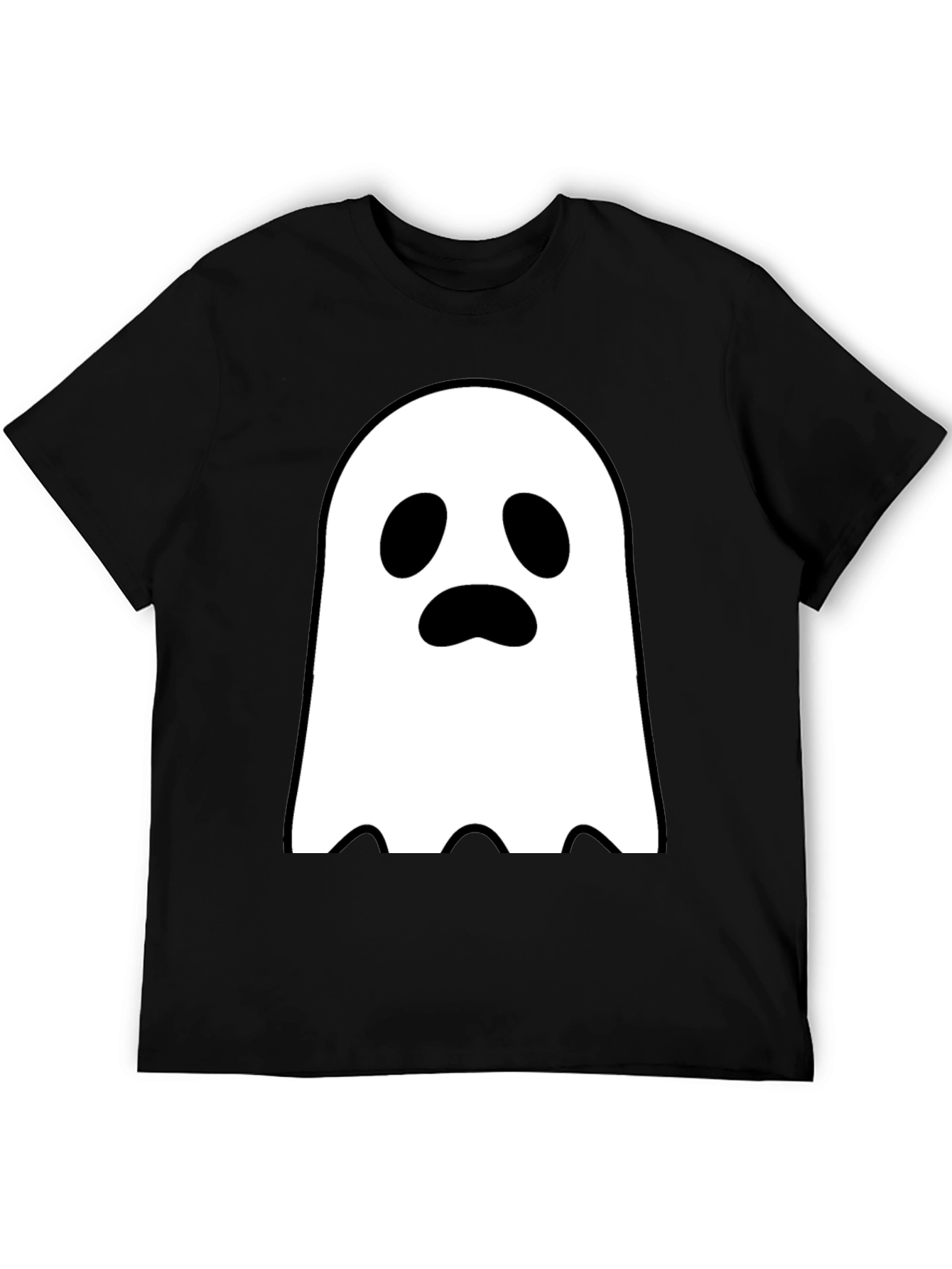 Black Ghost Graphic Tee - Spooky Season Style view 5