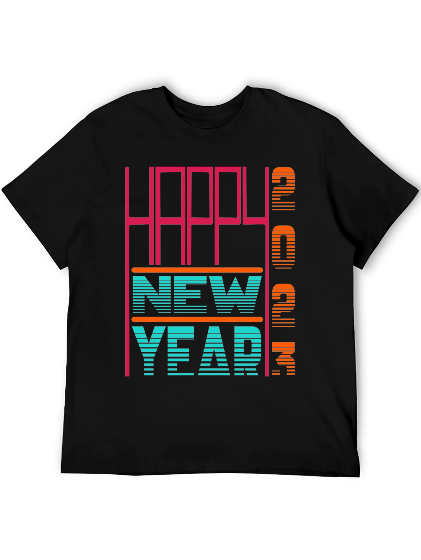 Black Happy New Year 2023 T-Shirt view 5