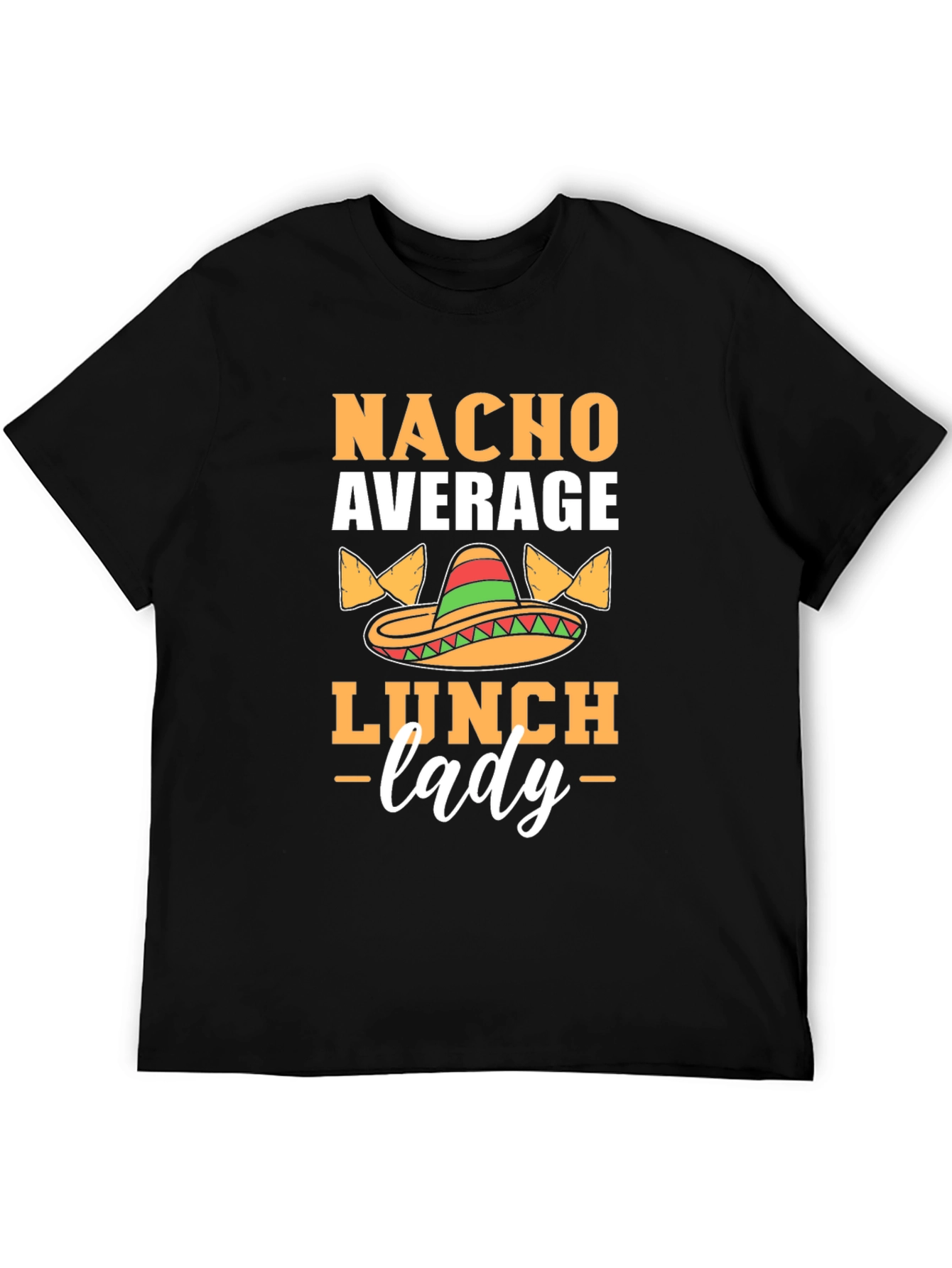 Black Nacho Average Lunch Lady Graphic T-Shirt view 5