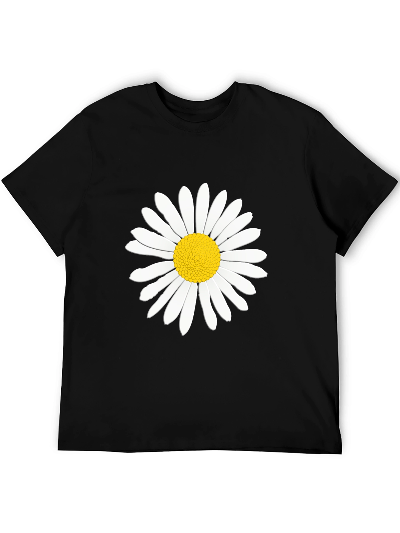 Black Black Daisy T-Shirt - Casual Men's Tee view 5