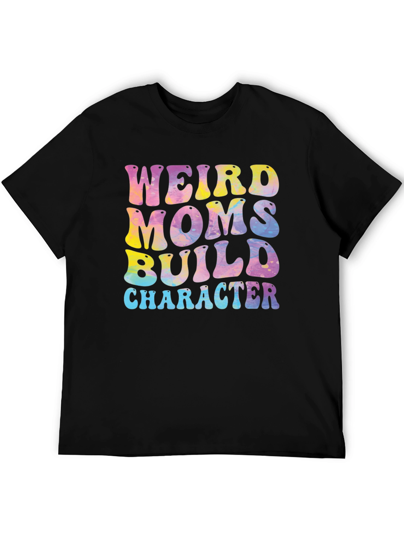 Black Weird Moms Build Character Graphic Tee view 5