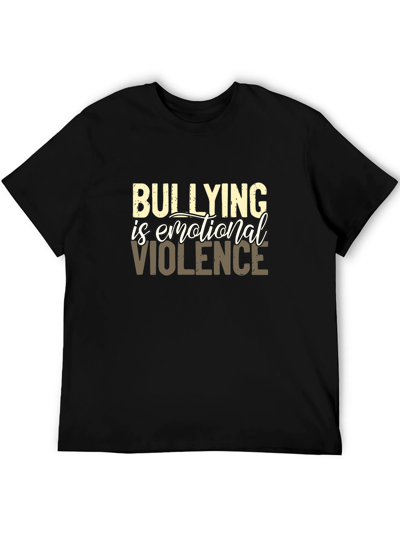 Black Bullying Is Emotional Violence Graphic Tee view 5