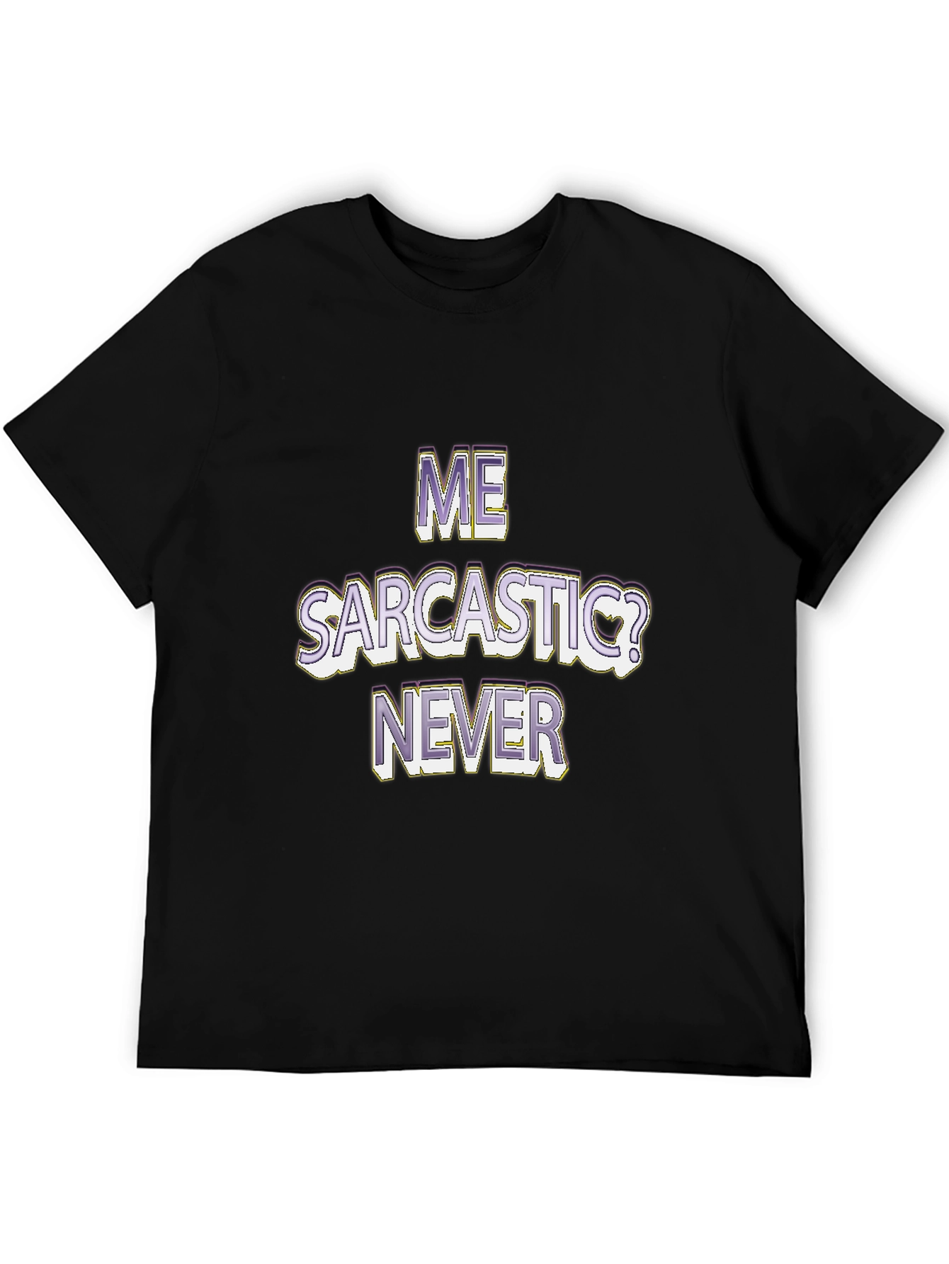 Black Me Sarcastic? Funny Sarcasm Graphic T-Shirt view 5