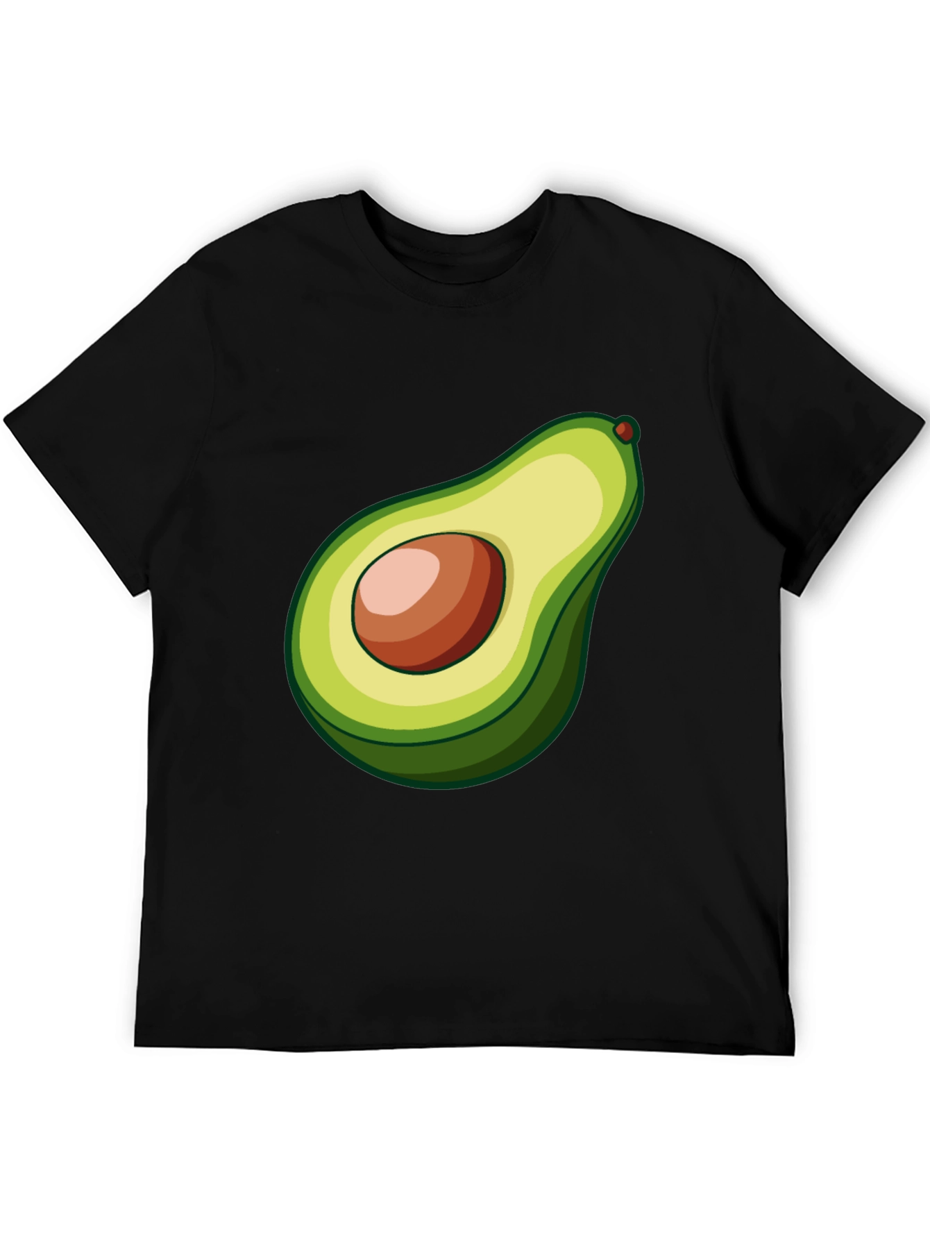 Black Avocado Graphic Tee - Black Casual Shirt view 5