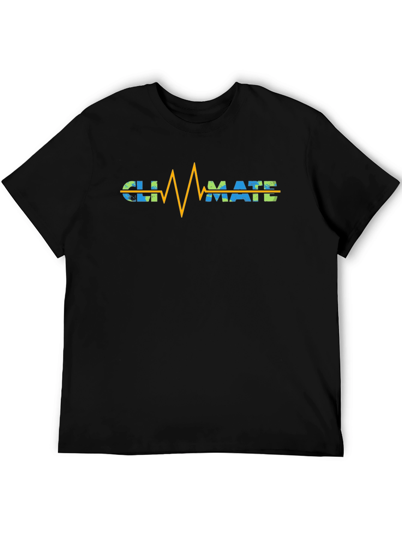 Black Climate Heartbeat Graphic Tee - Save Our Planet! view 5
