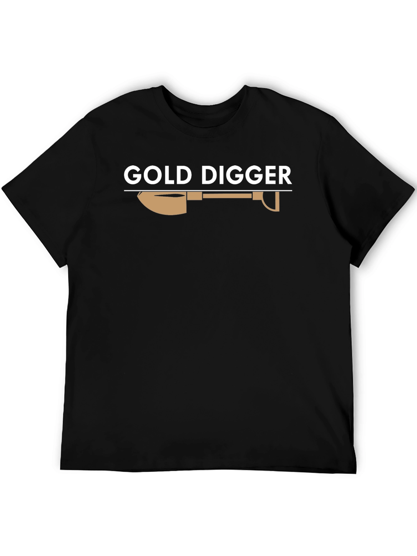 Black Gold Digger Graphic Tee - Novelty Shirt view 5