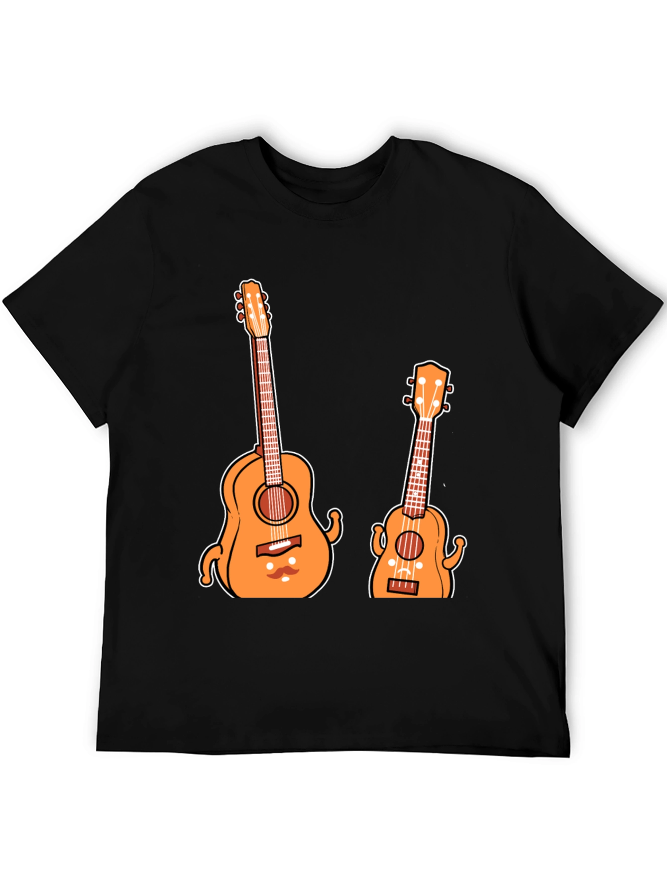 Black Funny Guitar T-Shirt - Musical Instrument Tee view 5