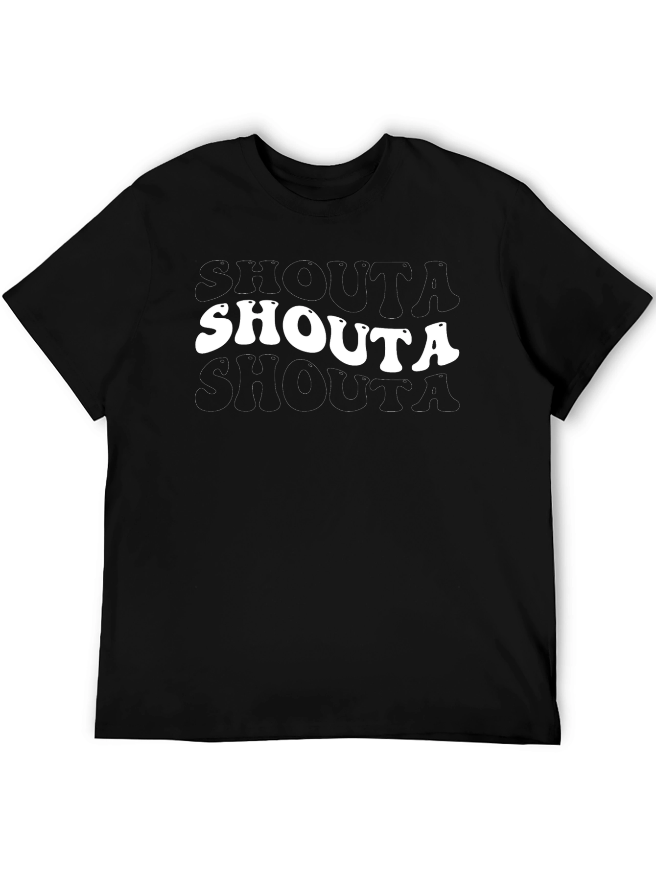 Black Shouta Graphic Tee - Bold Retro Style view 5